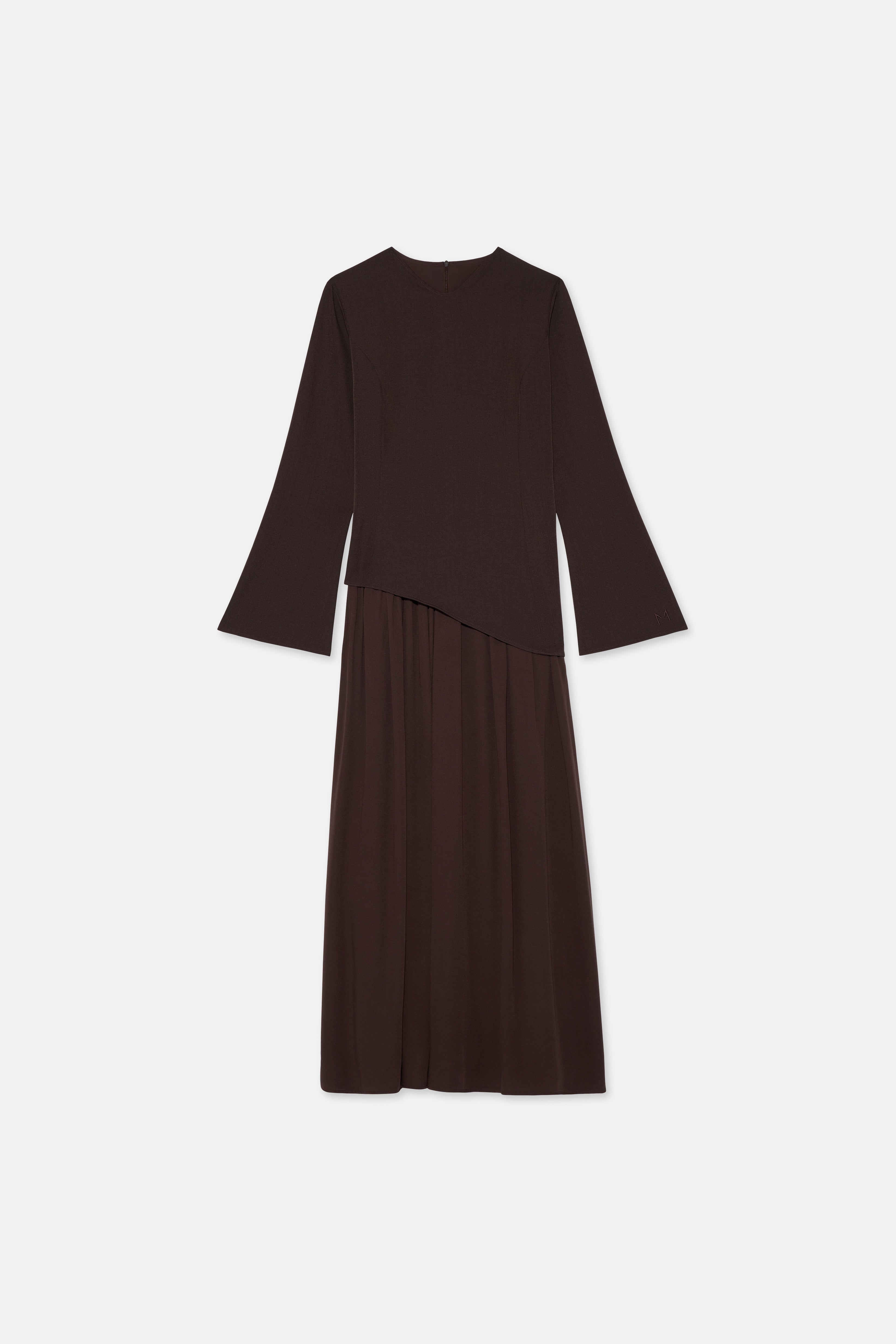 womens brown dress loafers Comfy Sweater Dress | Chocolate