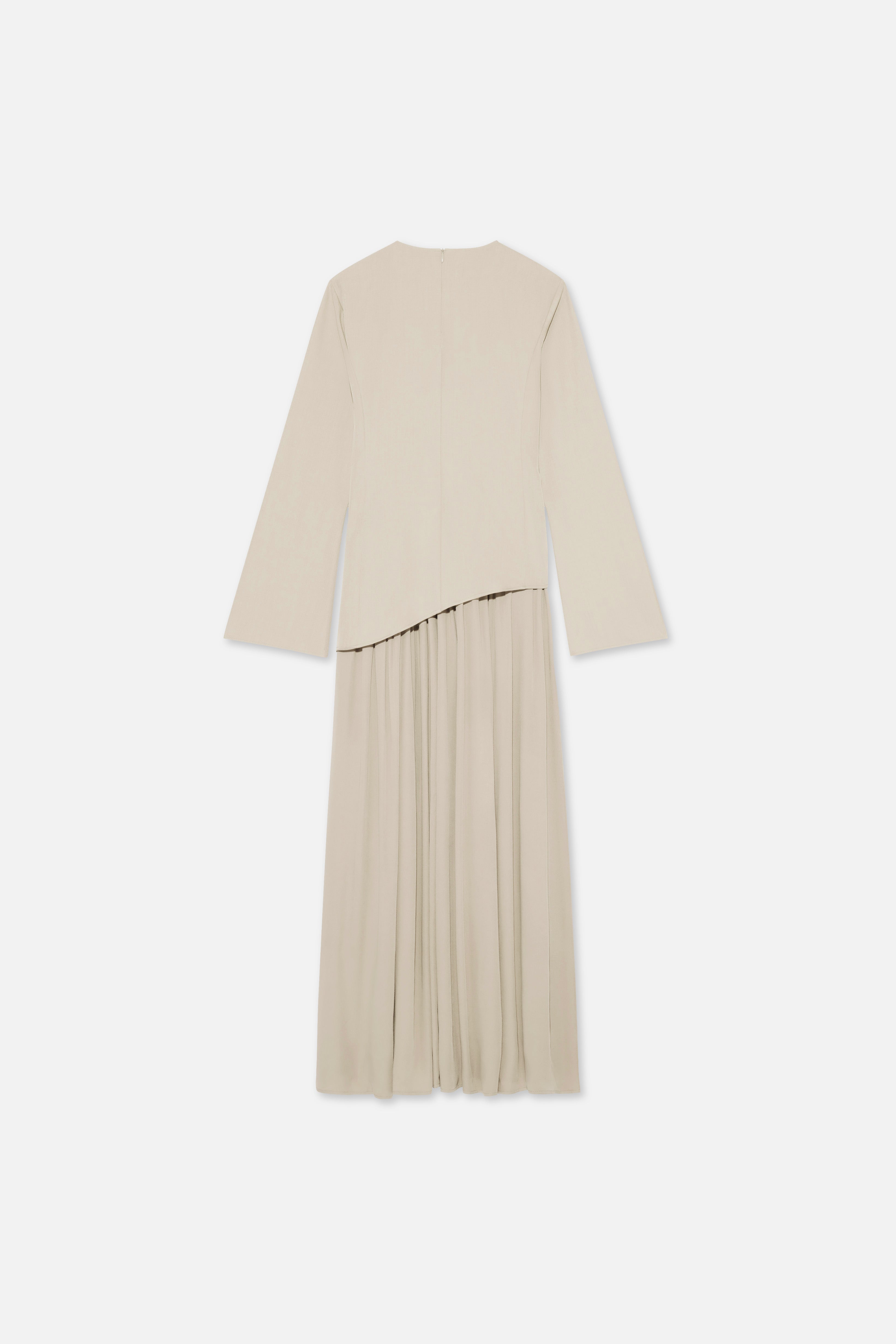 Soft Curved Tailored Dress | Sand