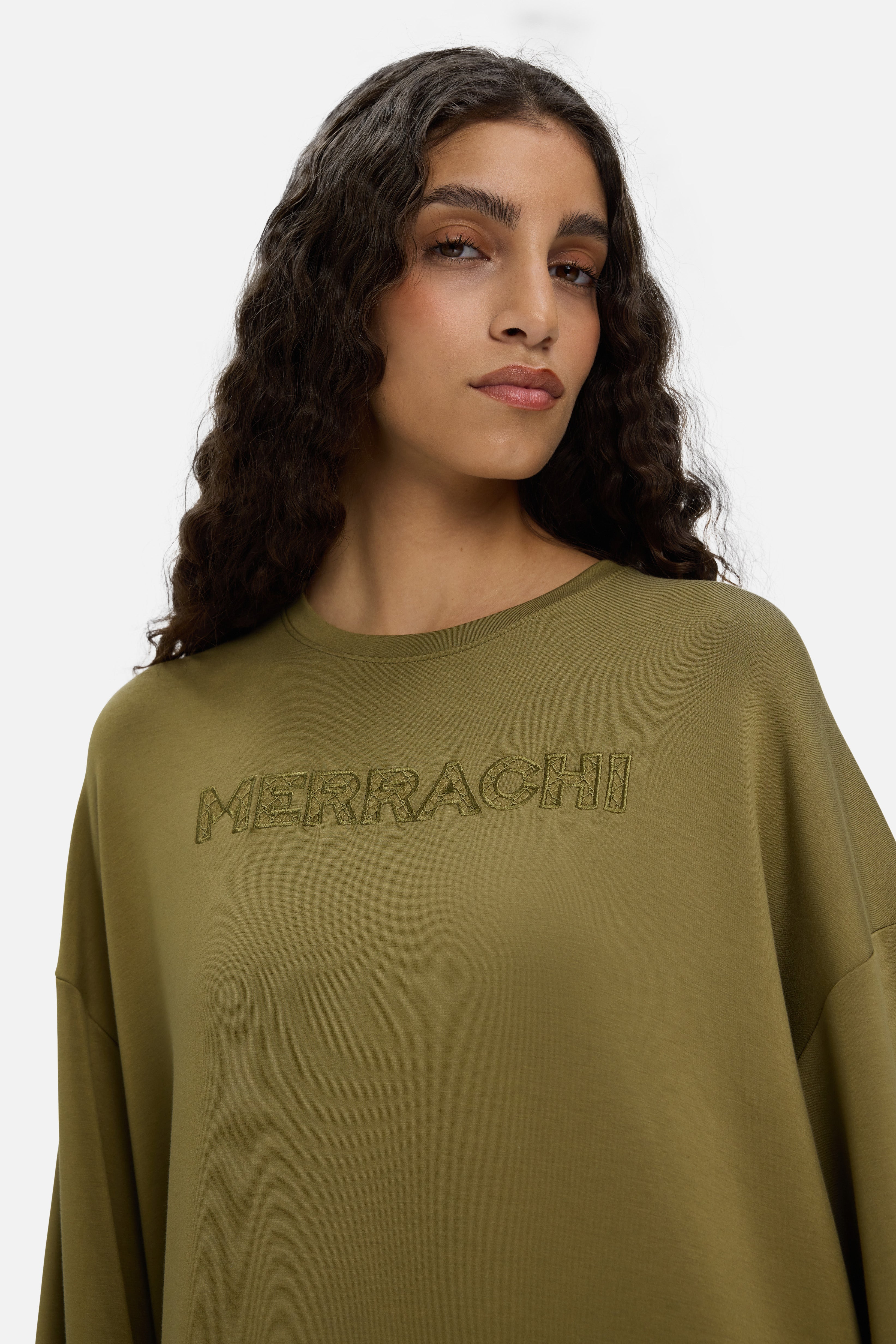 Soft Rayon Dress | Olive | MERRACHI