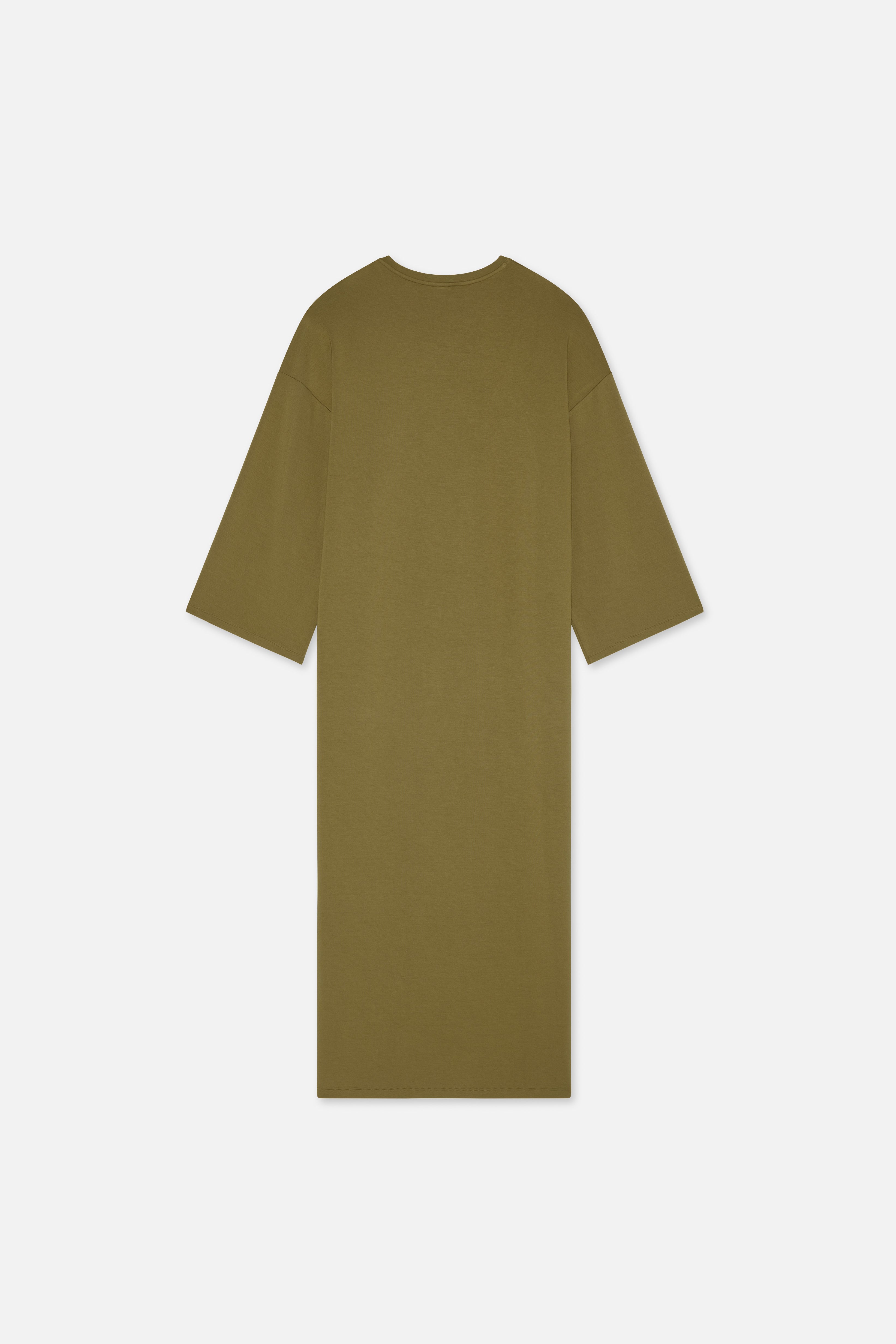 Soft Rayon Dress | Olive | MERRACHI Soft Rayon Dress | Olive | MERRACHI