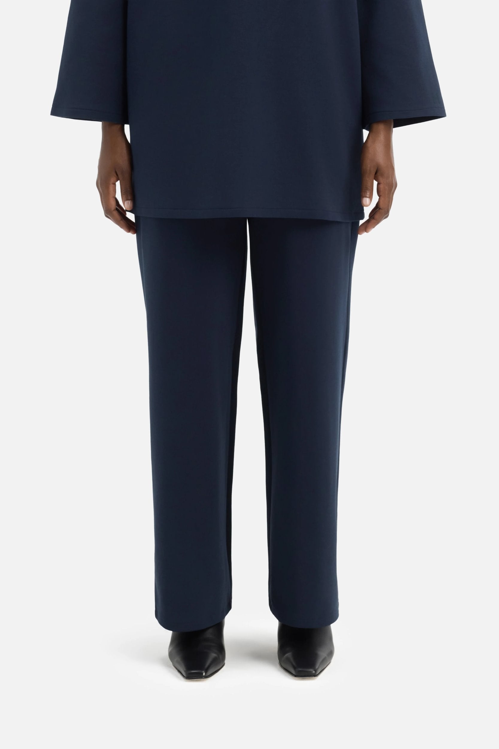 Straight Jersey Tailored Pants | Galaxy