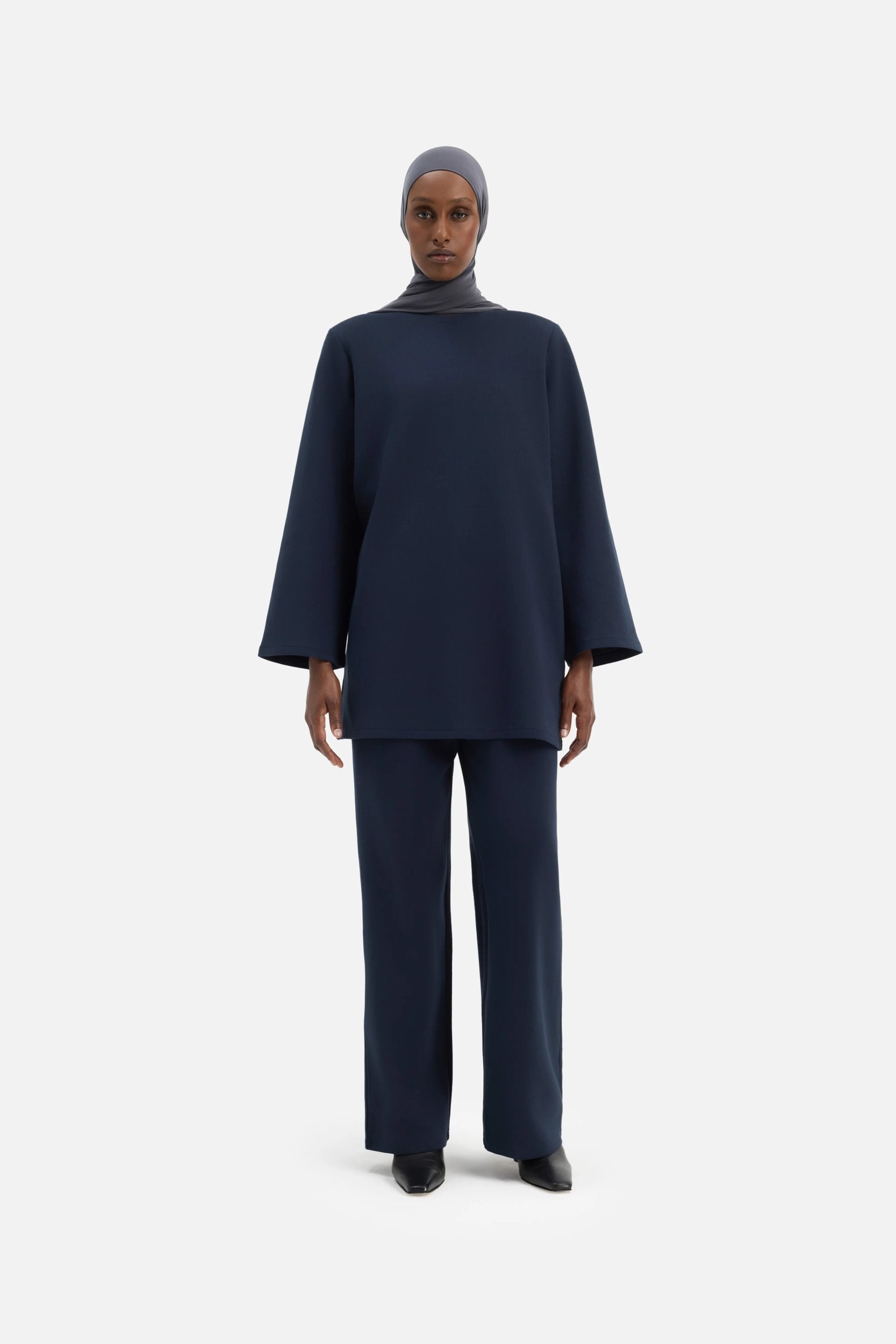 Straight Jersey Tailored Pants | Galaxy