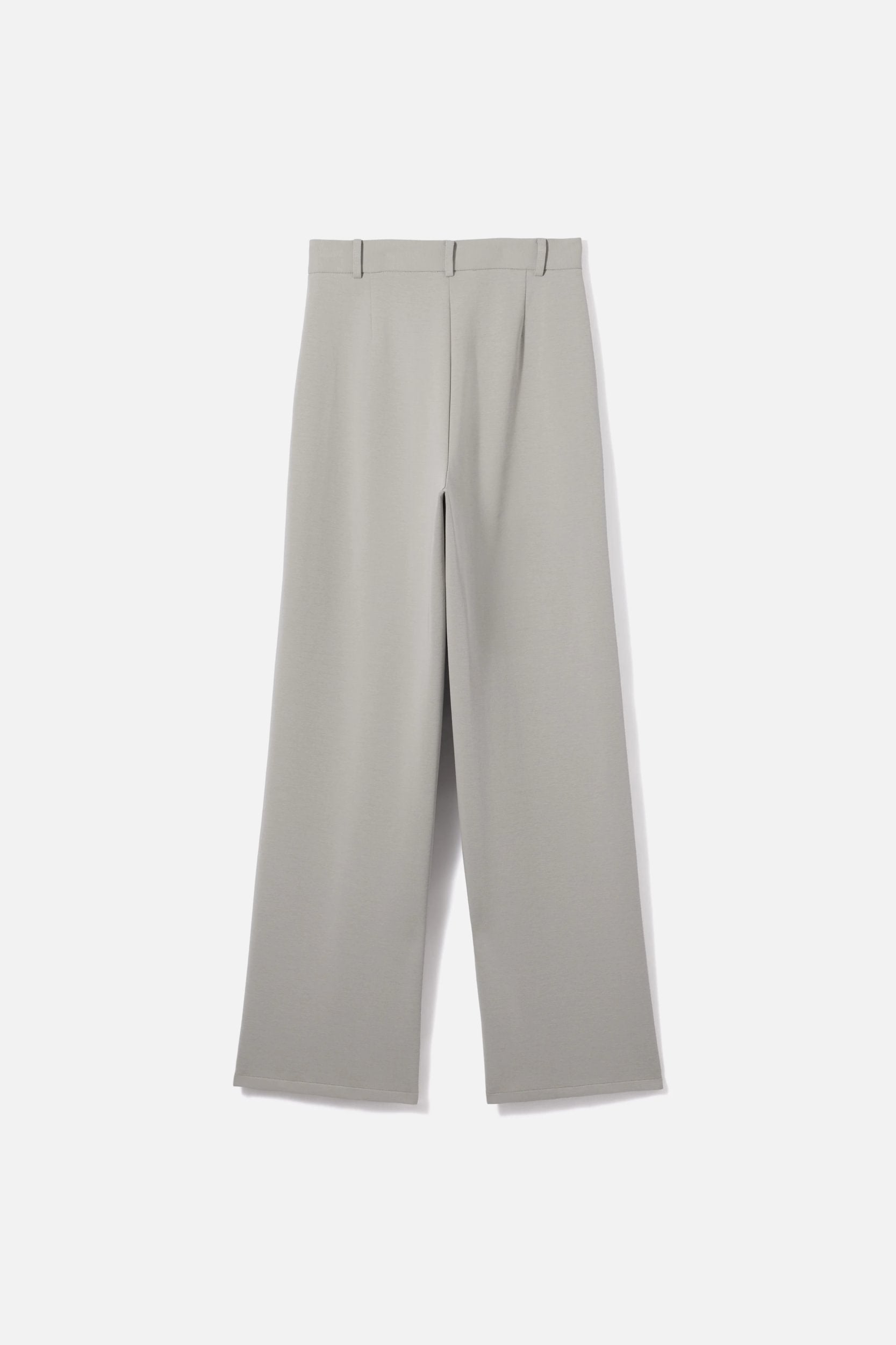 Straight Jersey Tailored Pants | Pale Grey
