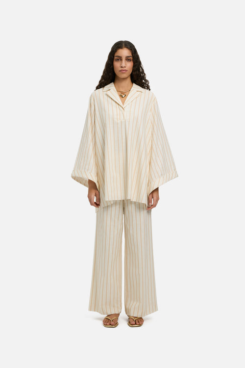 Striped Volume Shirt | Biscotti Stripe