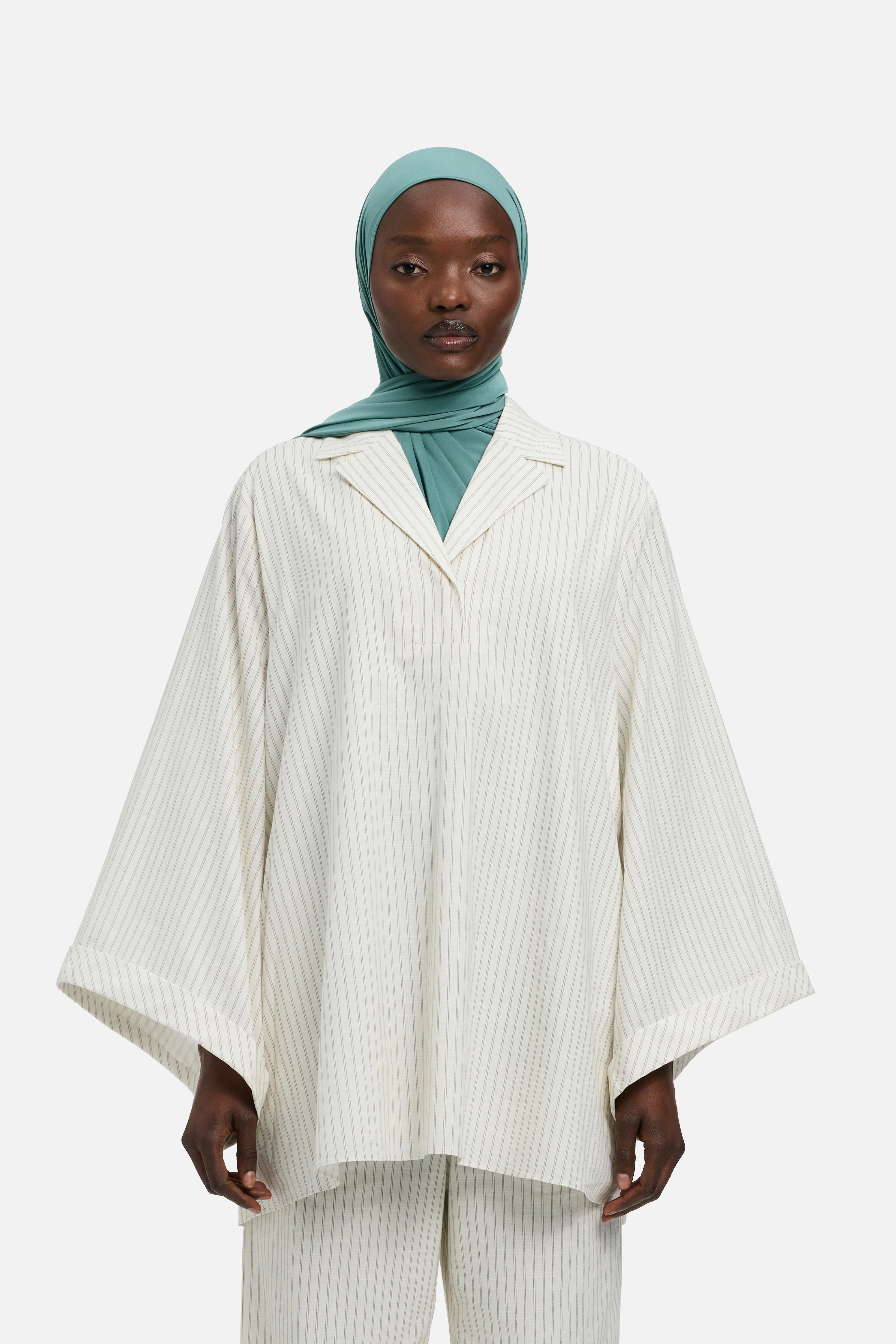 Striped Volume Shirt | Cherry Stripe