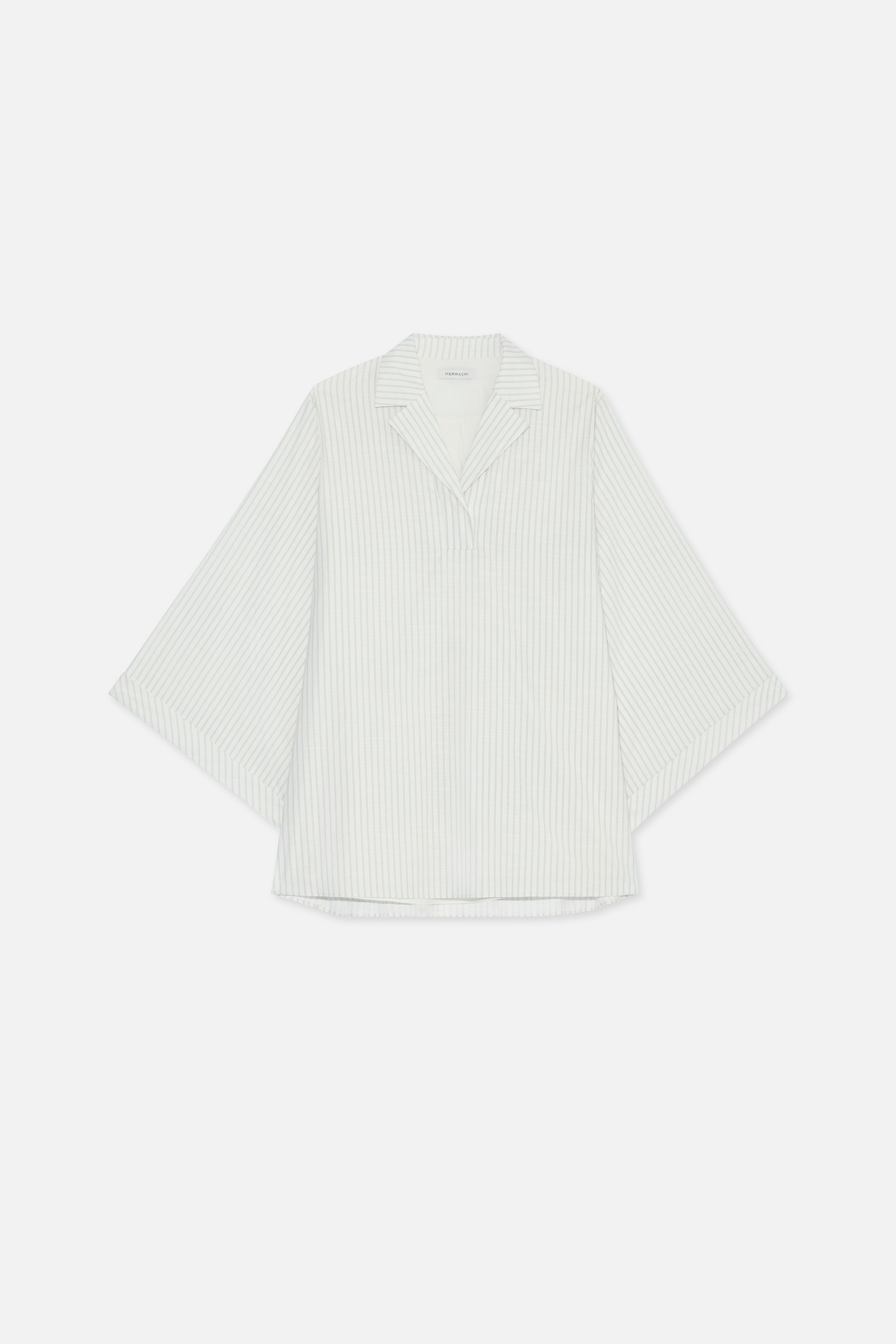 Striped Volume Shirt | Cherry Stripe