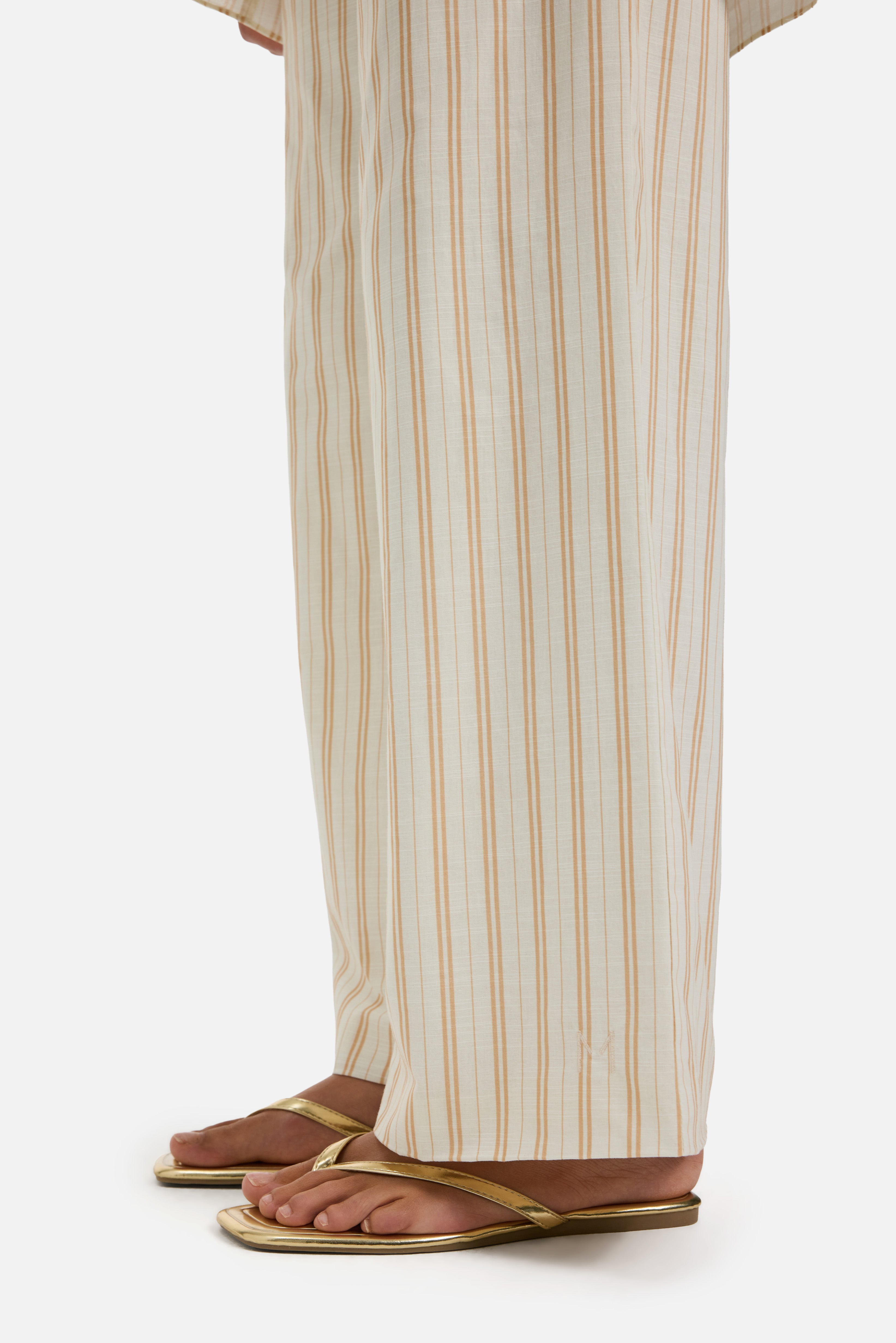 Striped Wide Pants | Biscotti Stripe