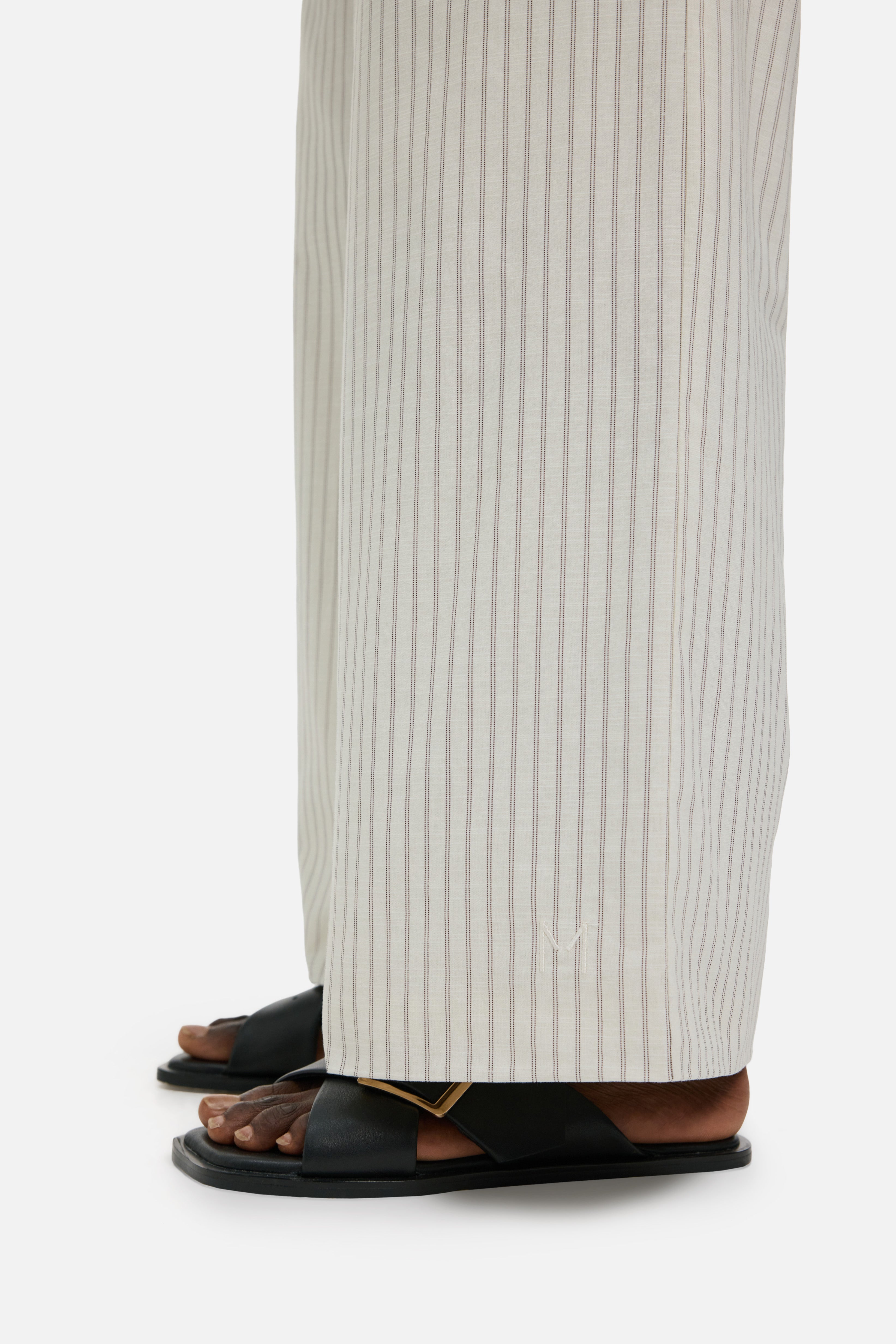 Striped Wide Pants | Cherry Stripe