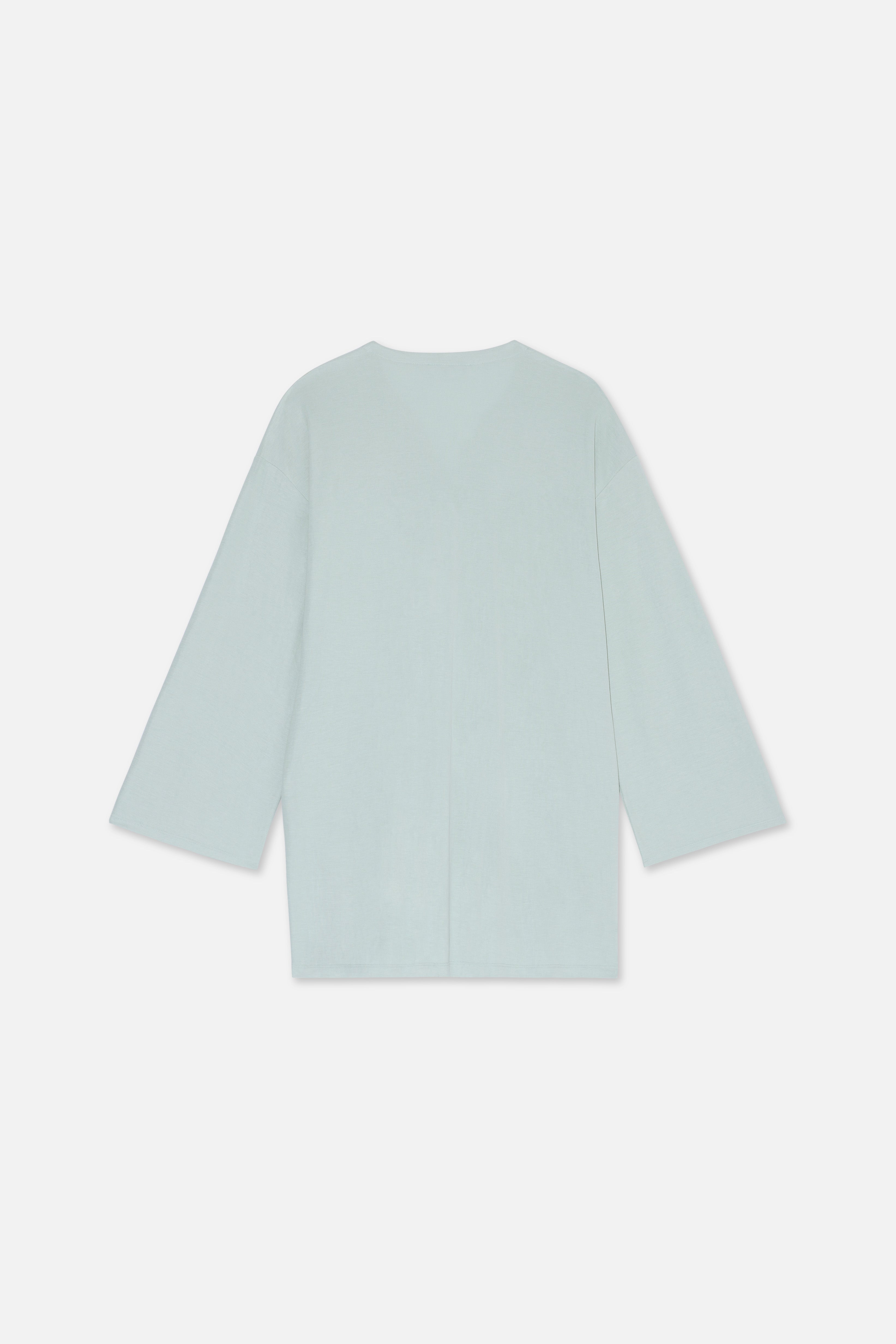 Summer Jersey Top | Aqua Gray