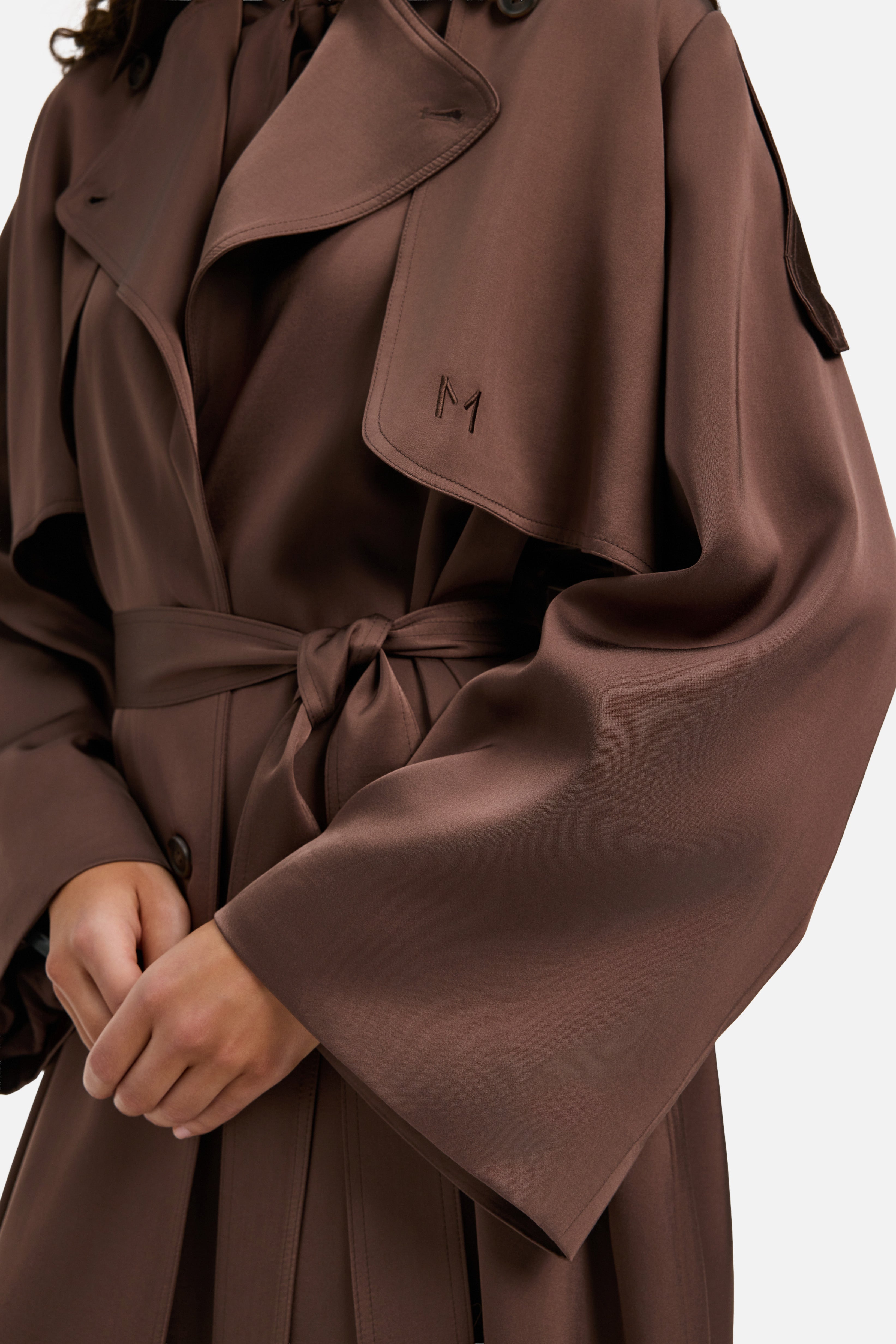 Summer Trench Abaya | Burnt Mocha