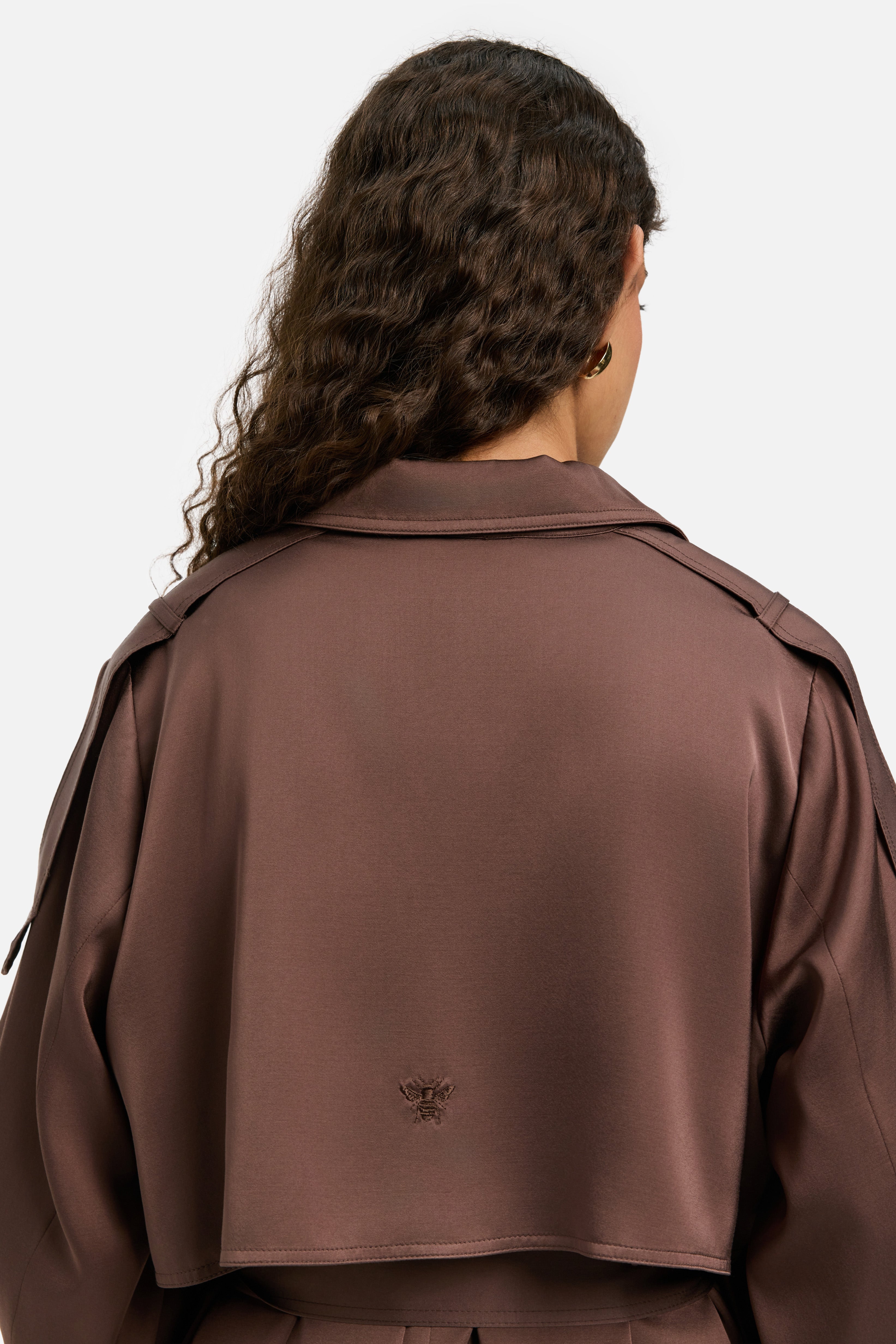 Summer Trench Abaya | Burnt Mocha