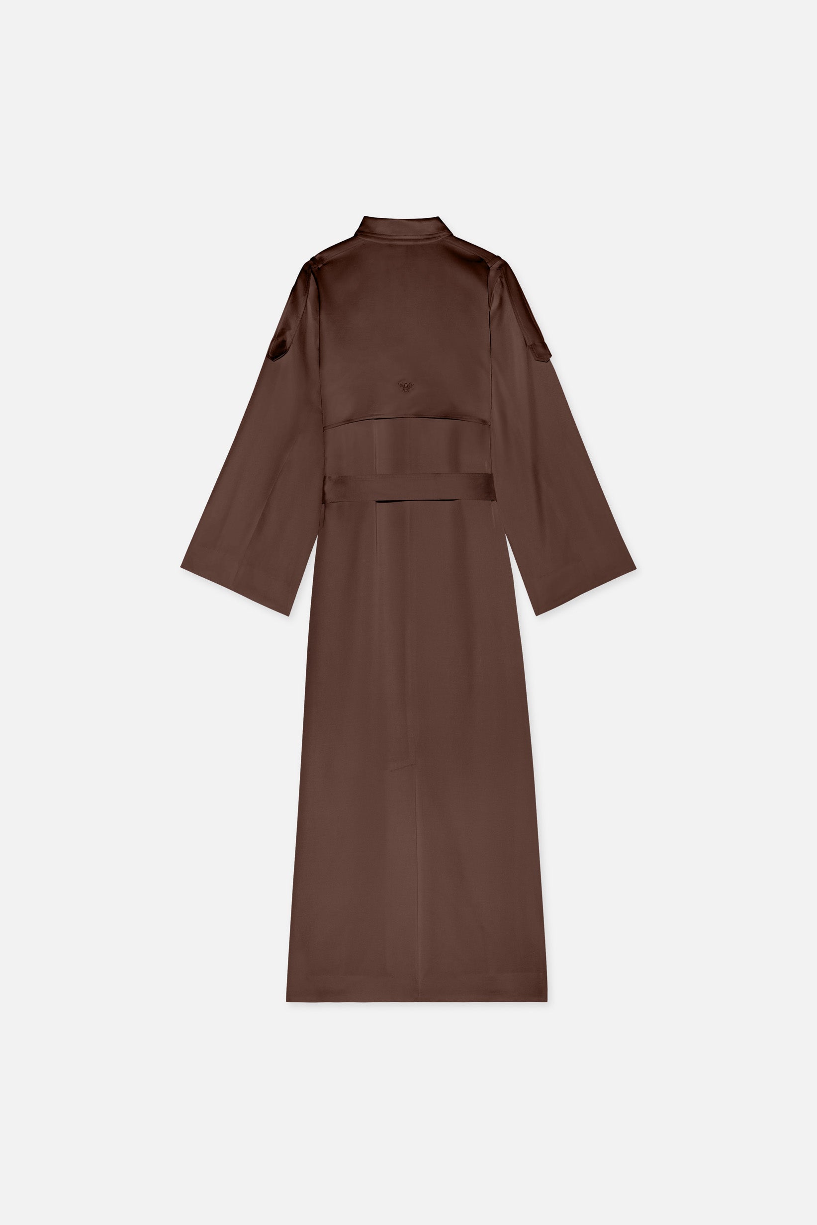 Summer Trench Abaya | Burnt Mocha