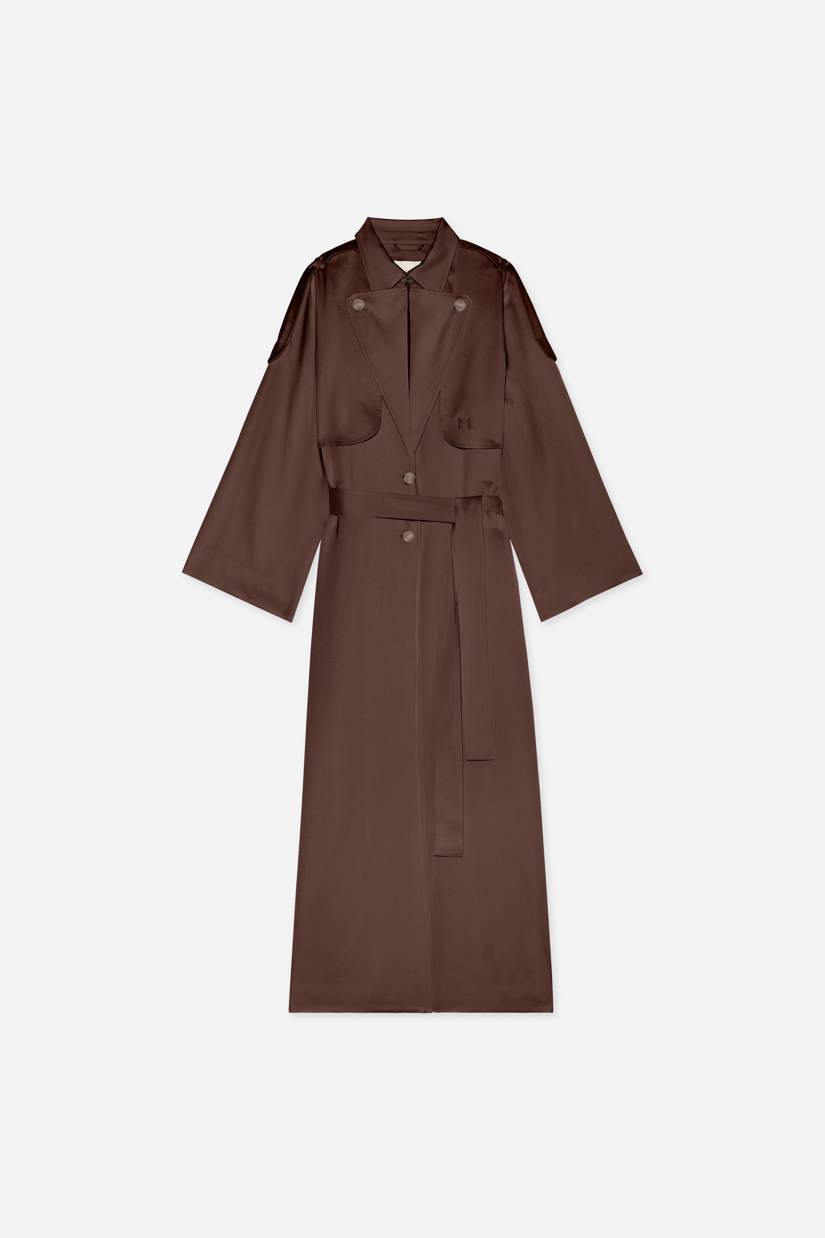 Summer Trench Abaya | Burnt Mocha