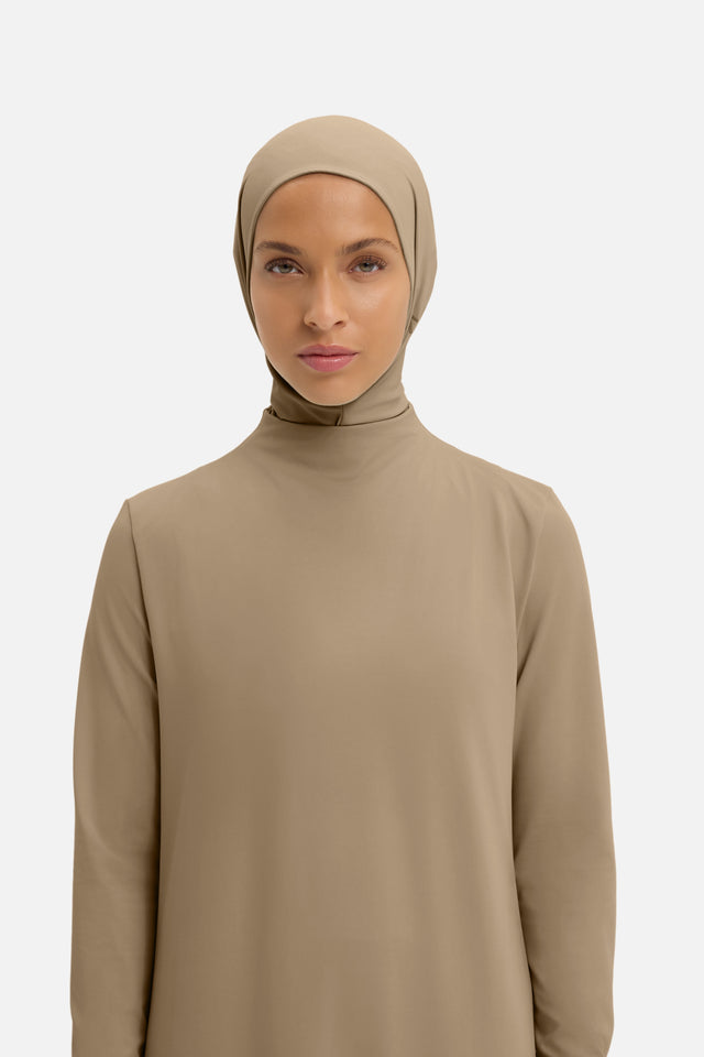 Swim Hijab | Brown Clay