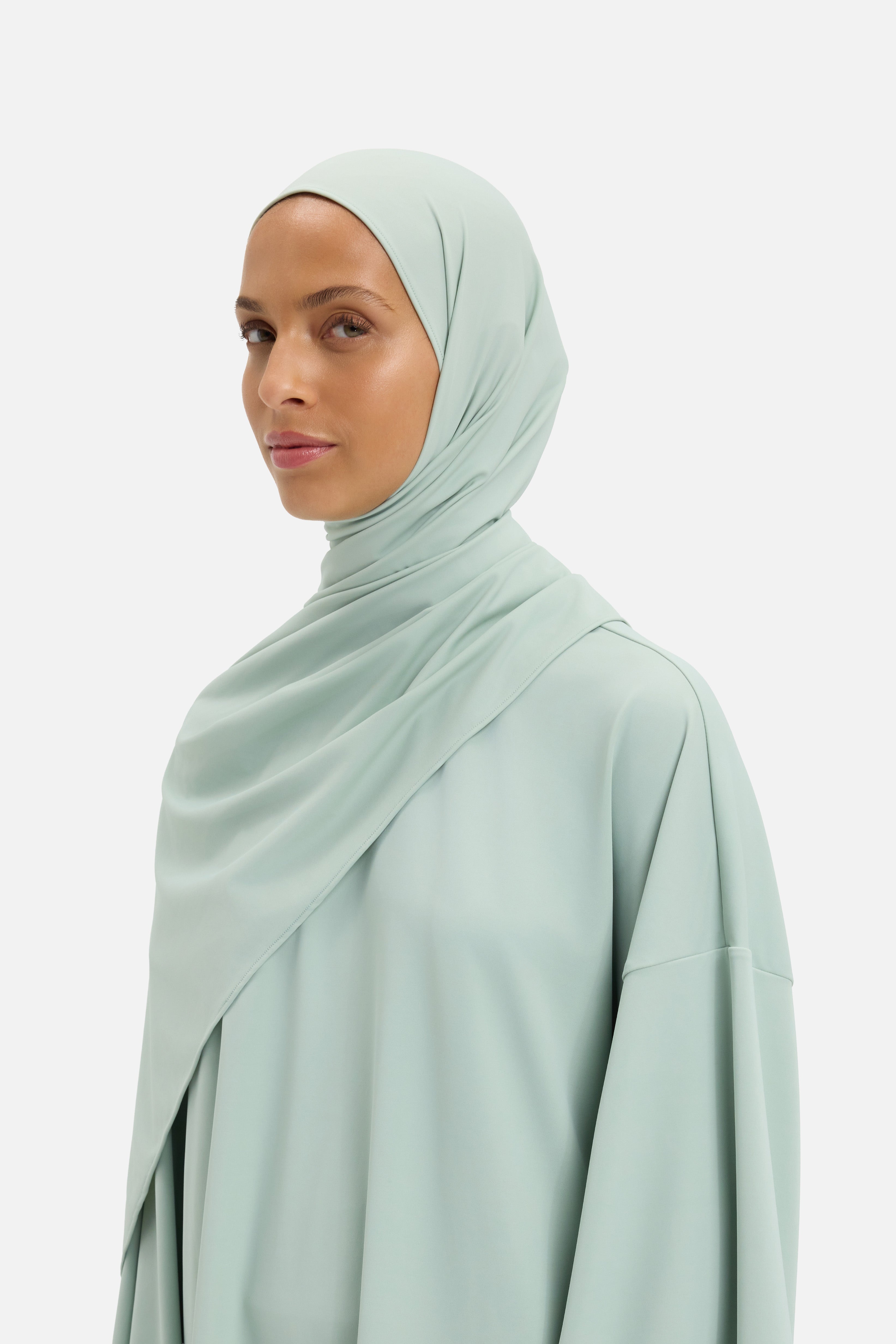 Swim Scarf | Aqua Gray
