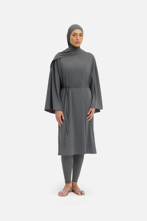 T-Shirt Swim Dress | Stone