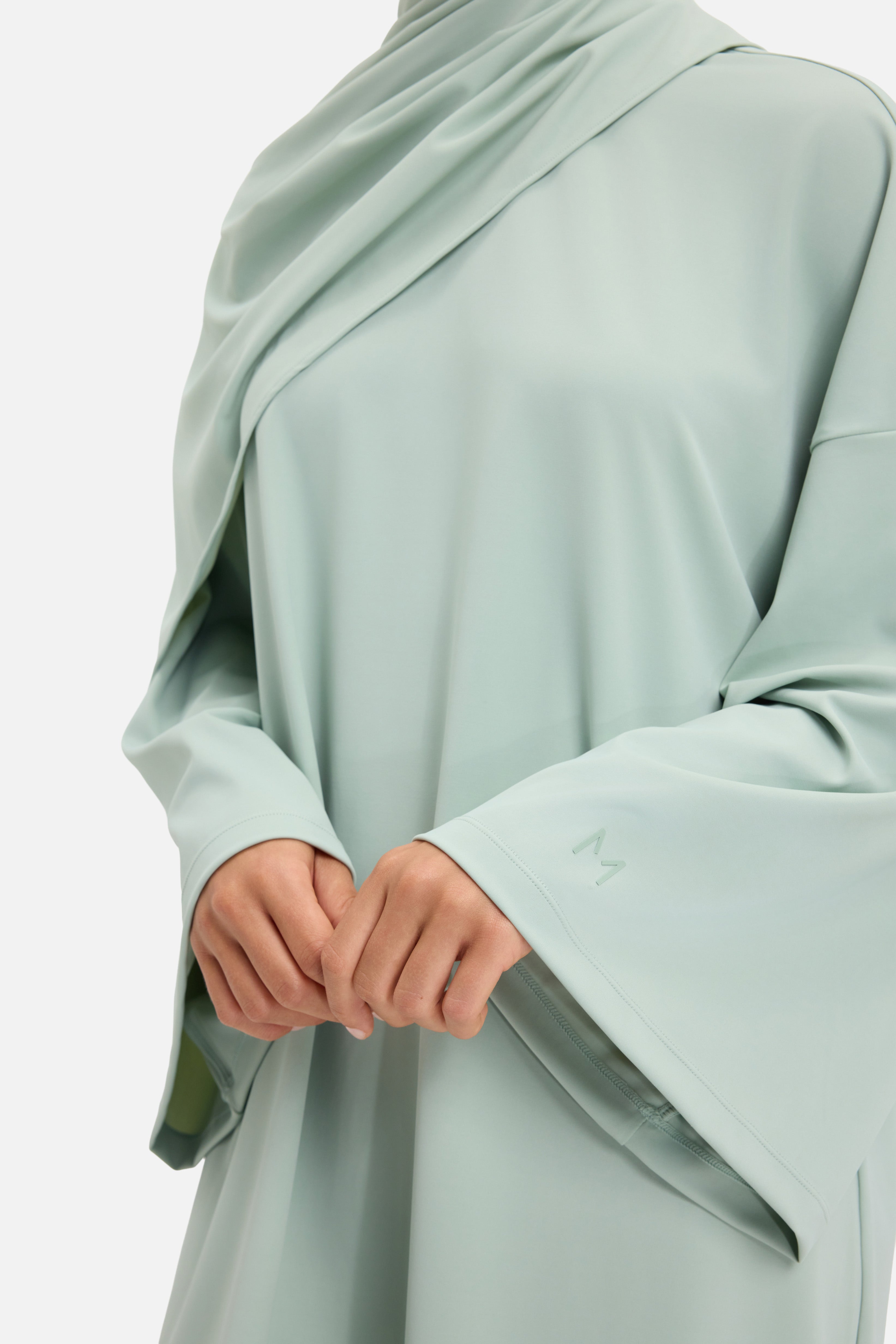 T-Shirt Swim Top | Aqua Gray