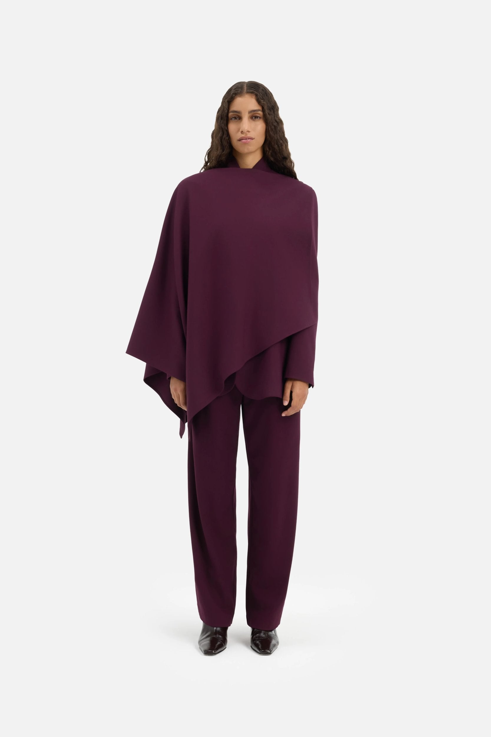Tailored Cape | Blackcurrant