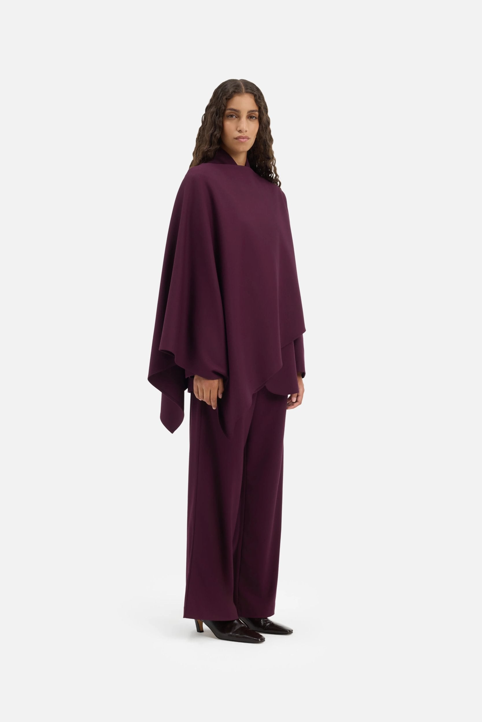 Tailored Cape | Blackcurrant