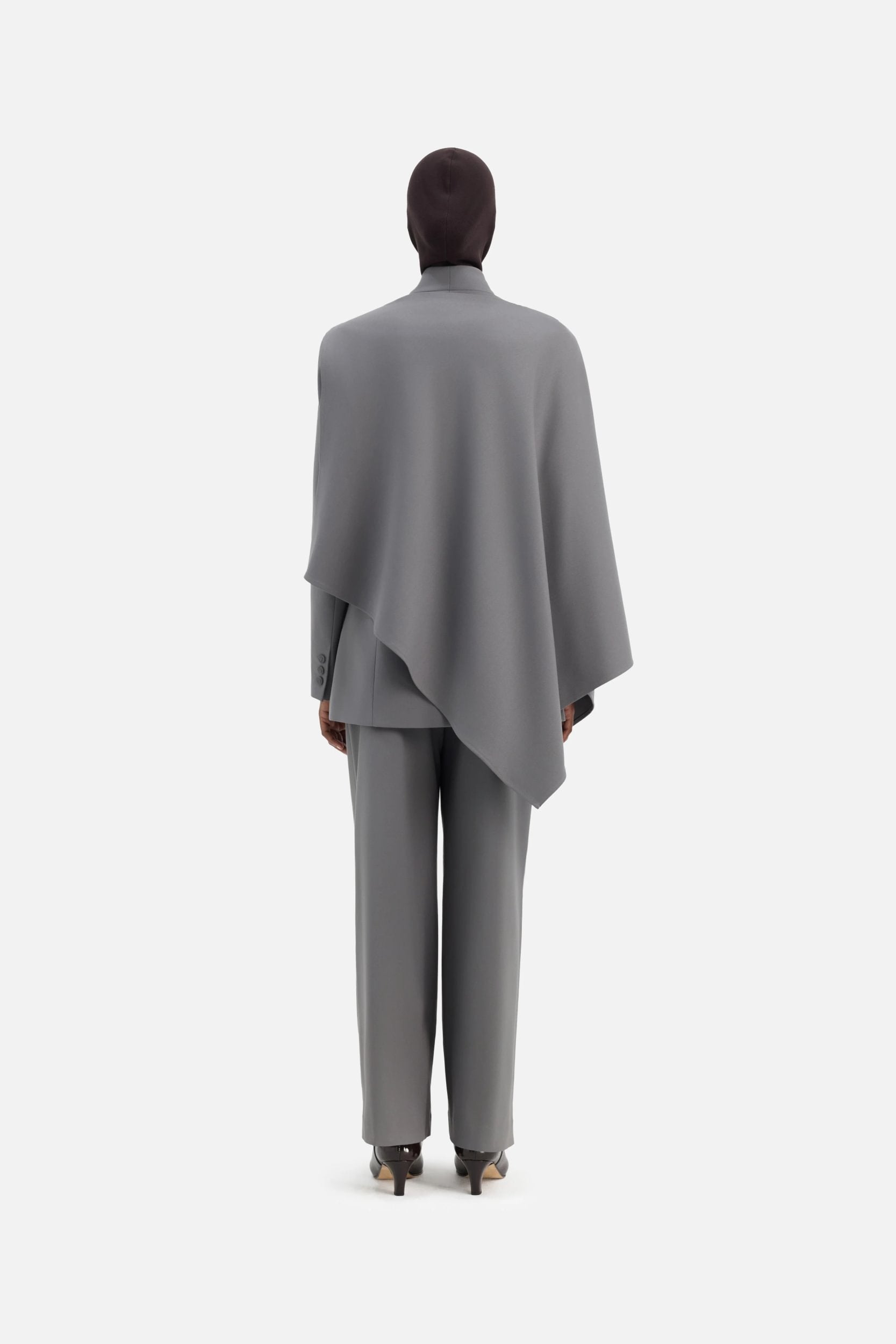 Tailored Cape | Carbon Grey