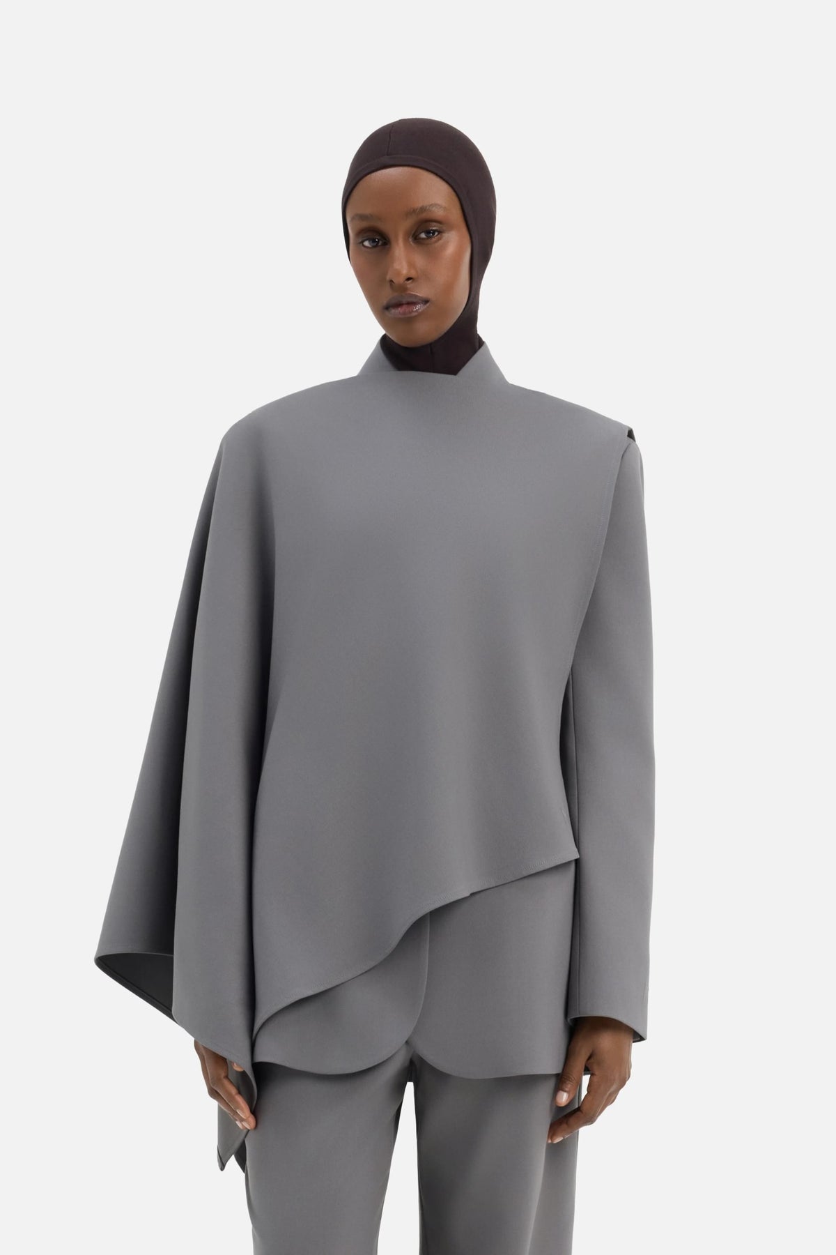 Tailored Cape | Carbon Grey