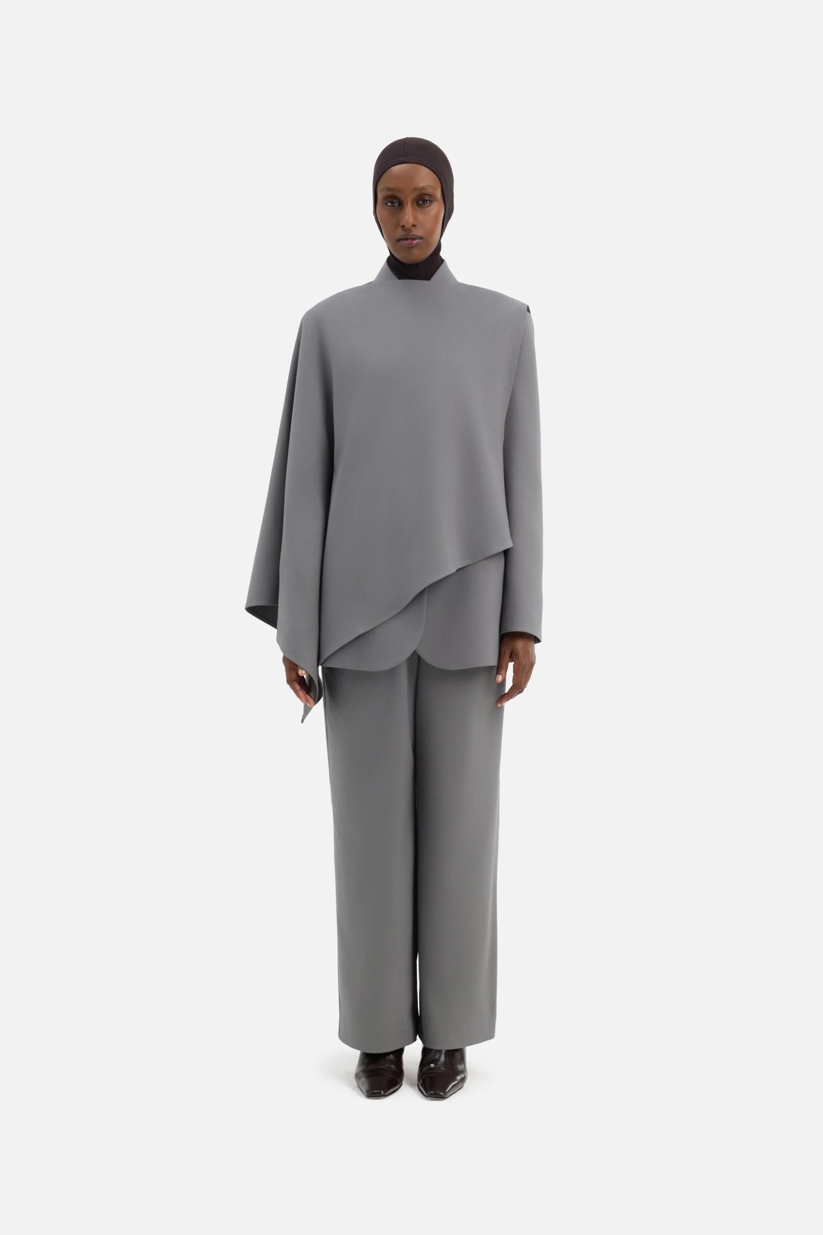 Tailored Cape | Carbon Grey
