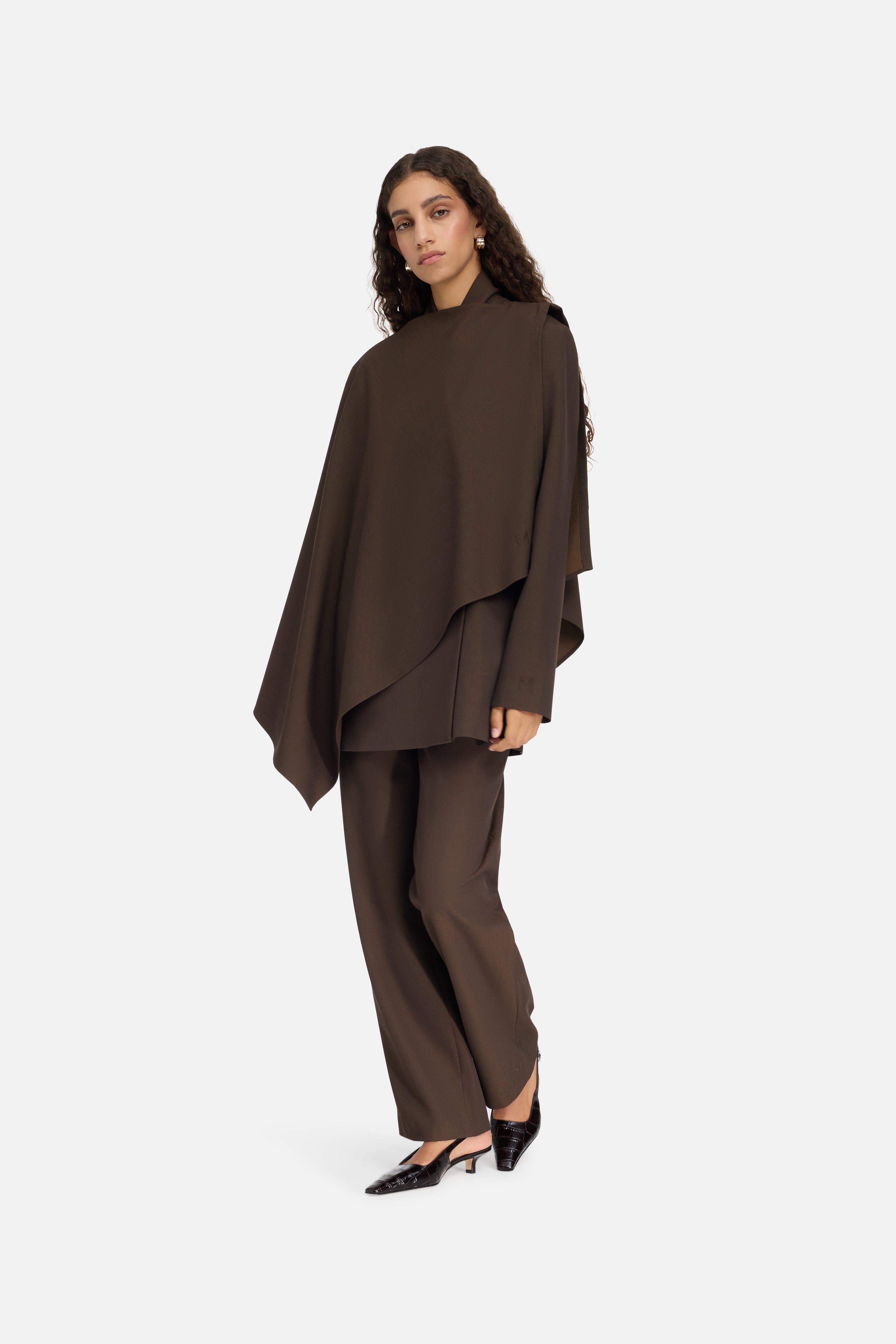 Tailored Pants | Dark Brown