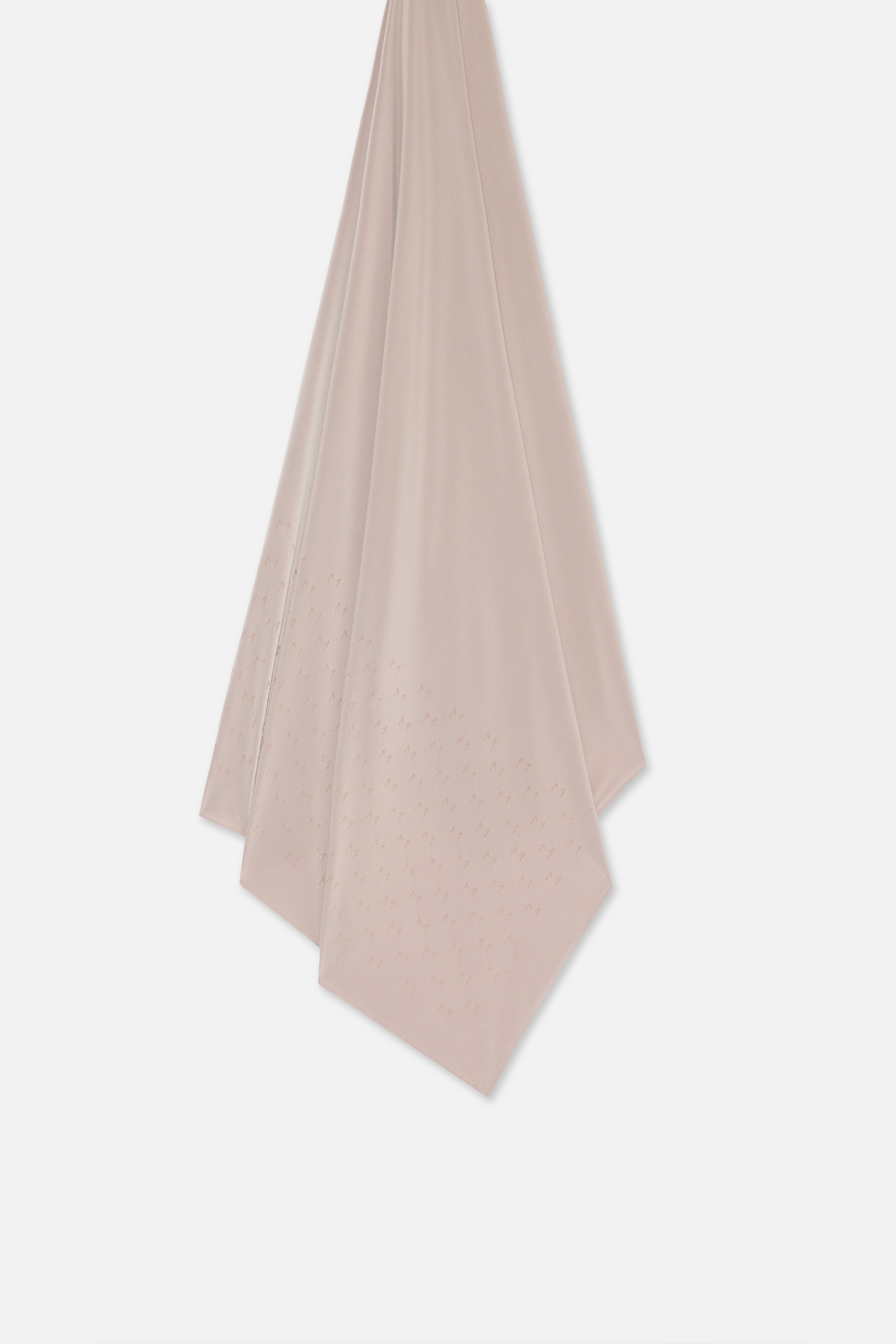 The Monogram Flock Scarf Premium | Mauve