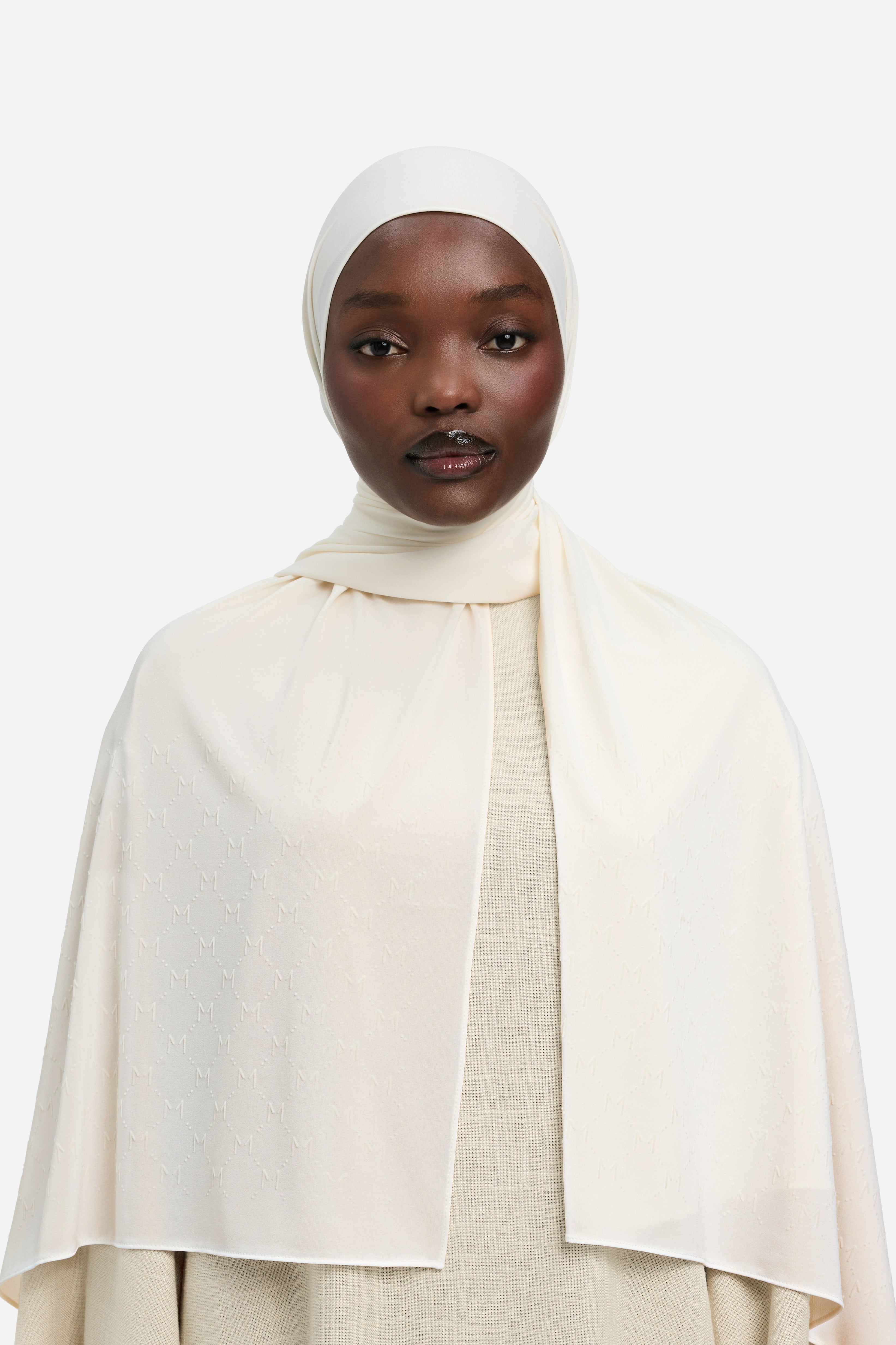 The Monogram Flock Scarf Premium | Off White