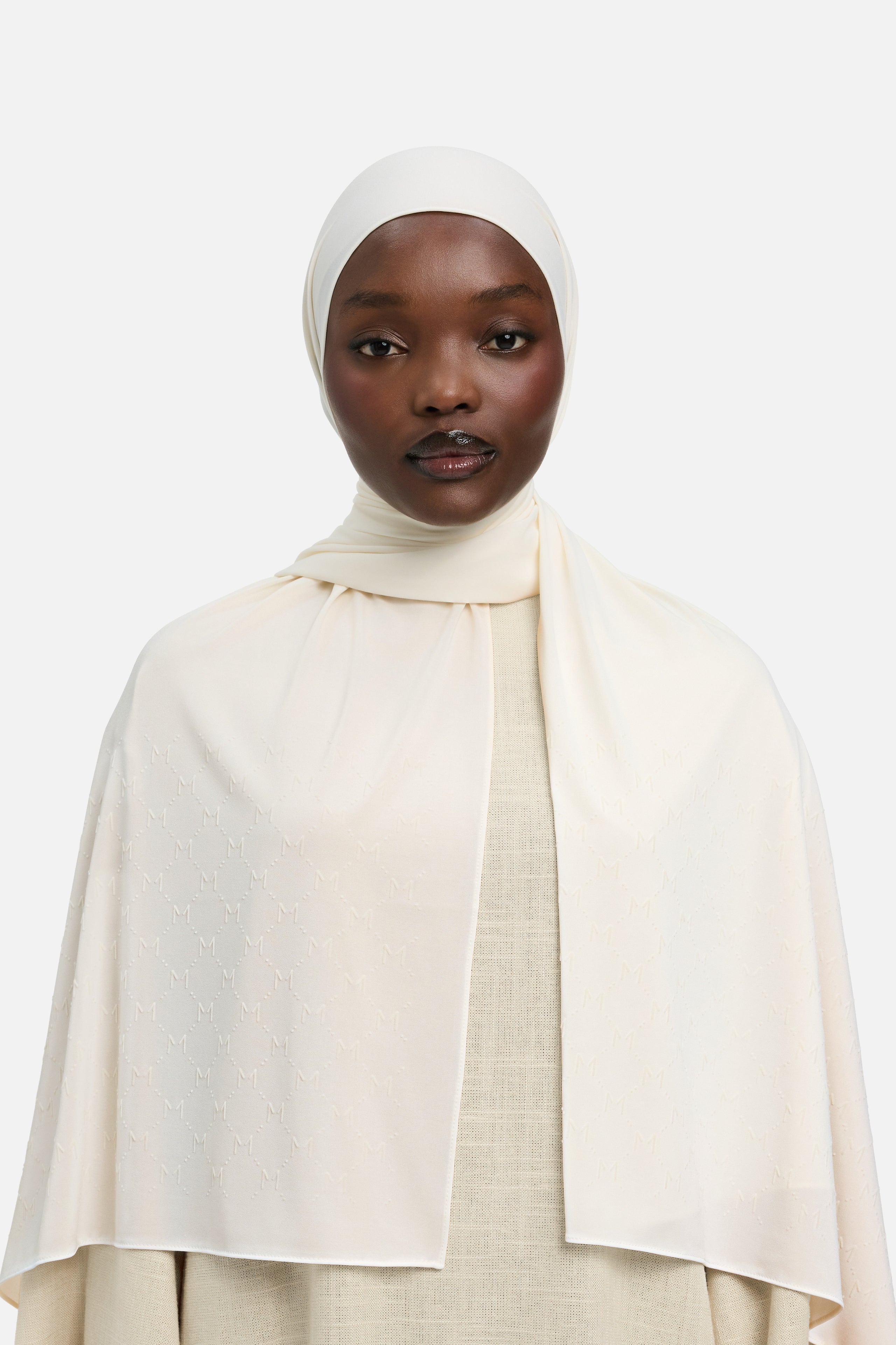 The Monogram Flock Scarf Premium | Off White