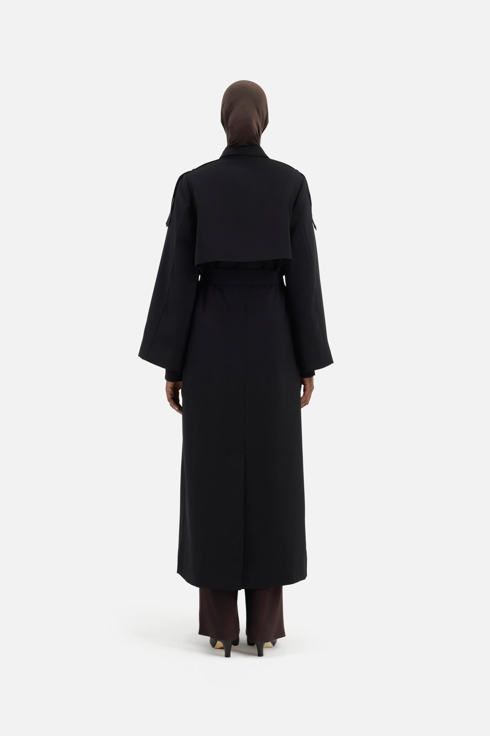 Trench Abaya | Black