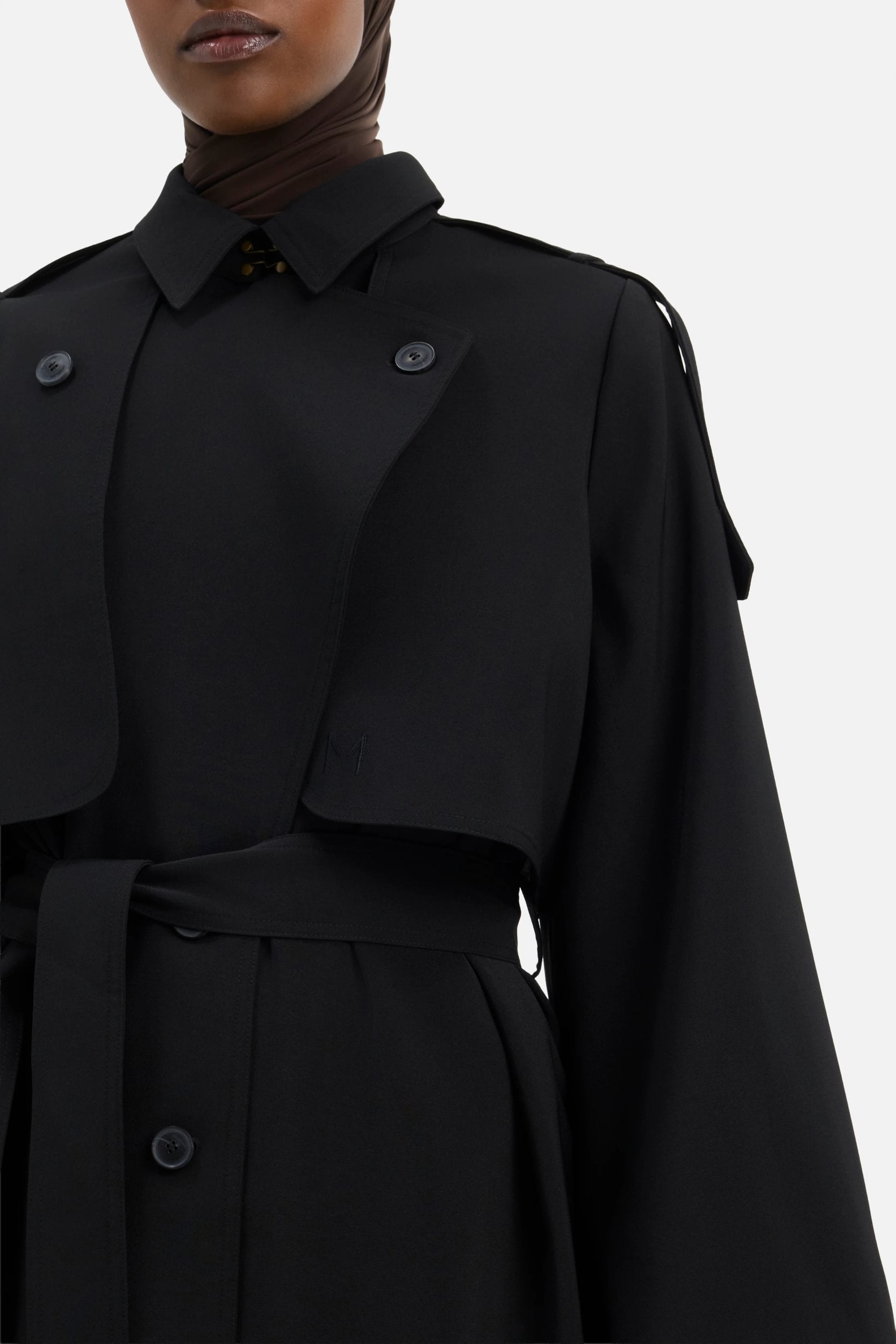 Trench Abaya | Black