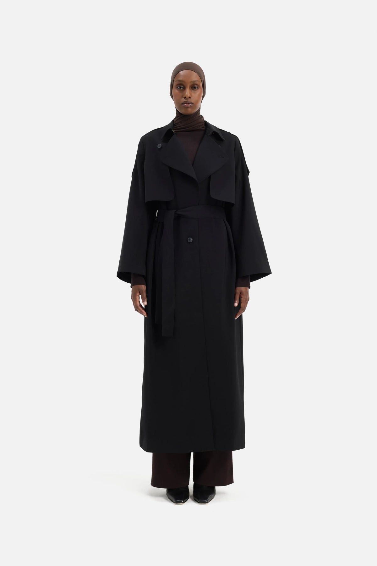 Trench Abaya | Black