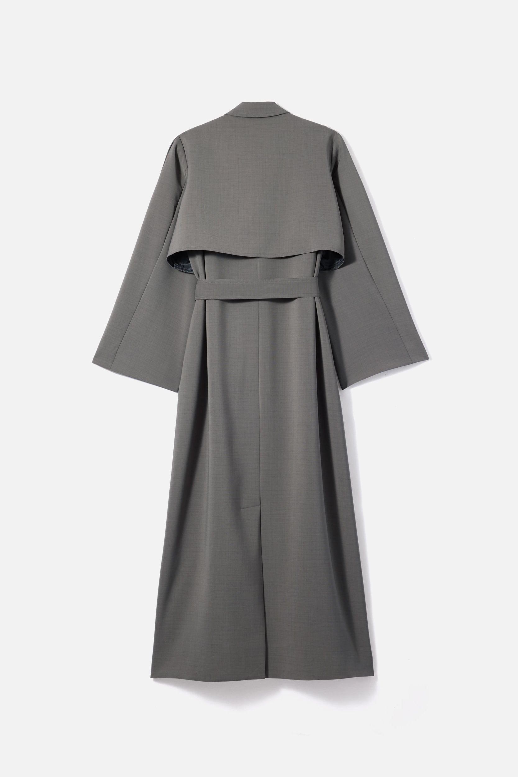 Trench Abaya | Carbon Grey