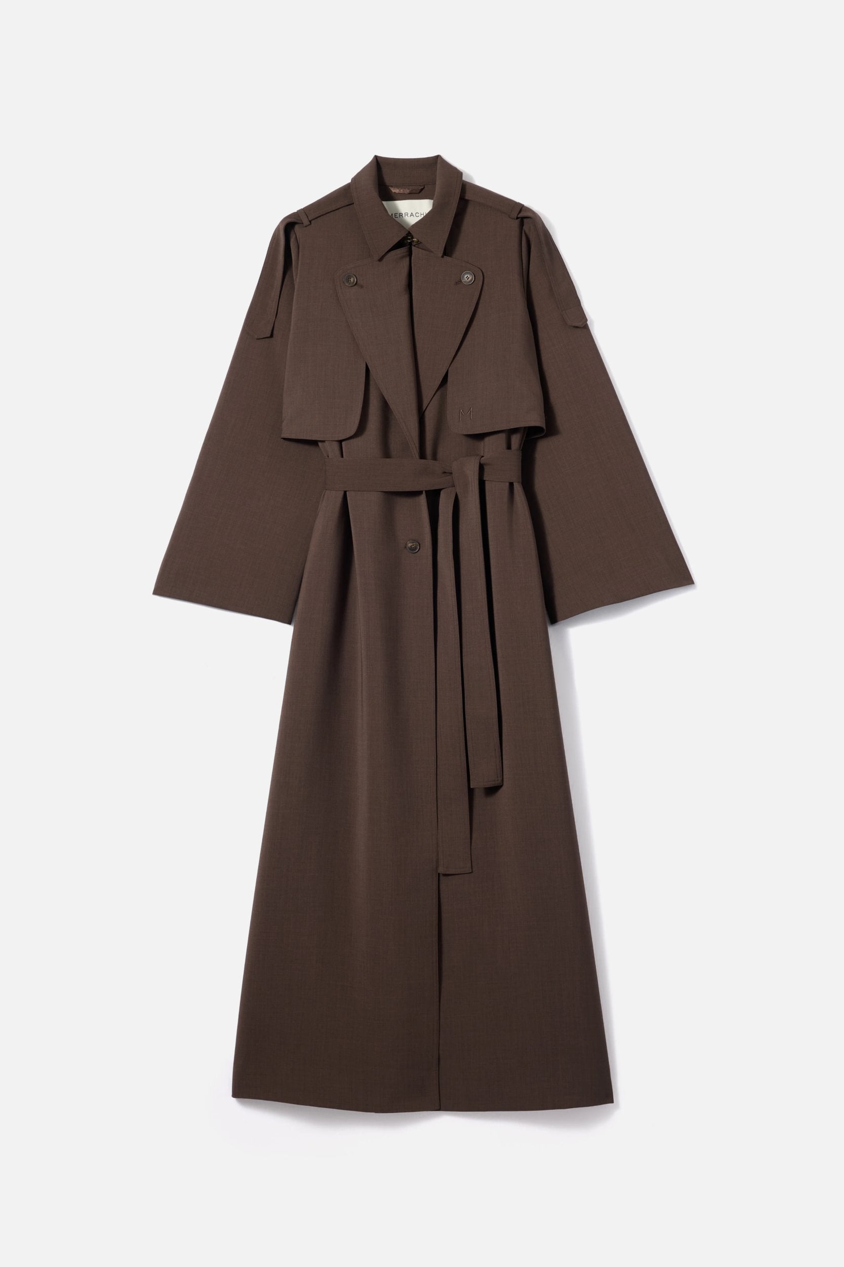 Trench Abaya | Dark Brown