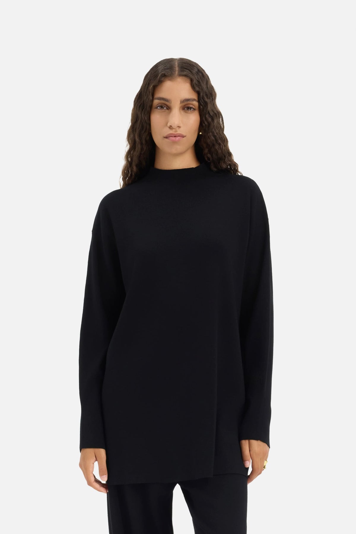 Turtle Neck Sweater | Black