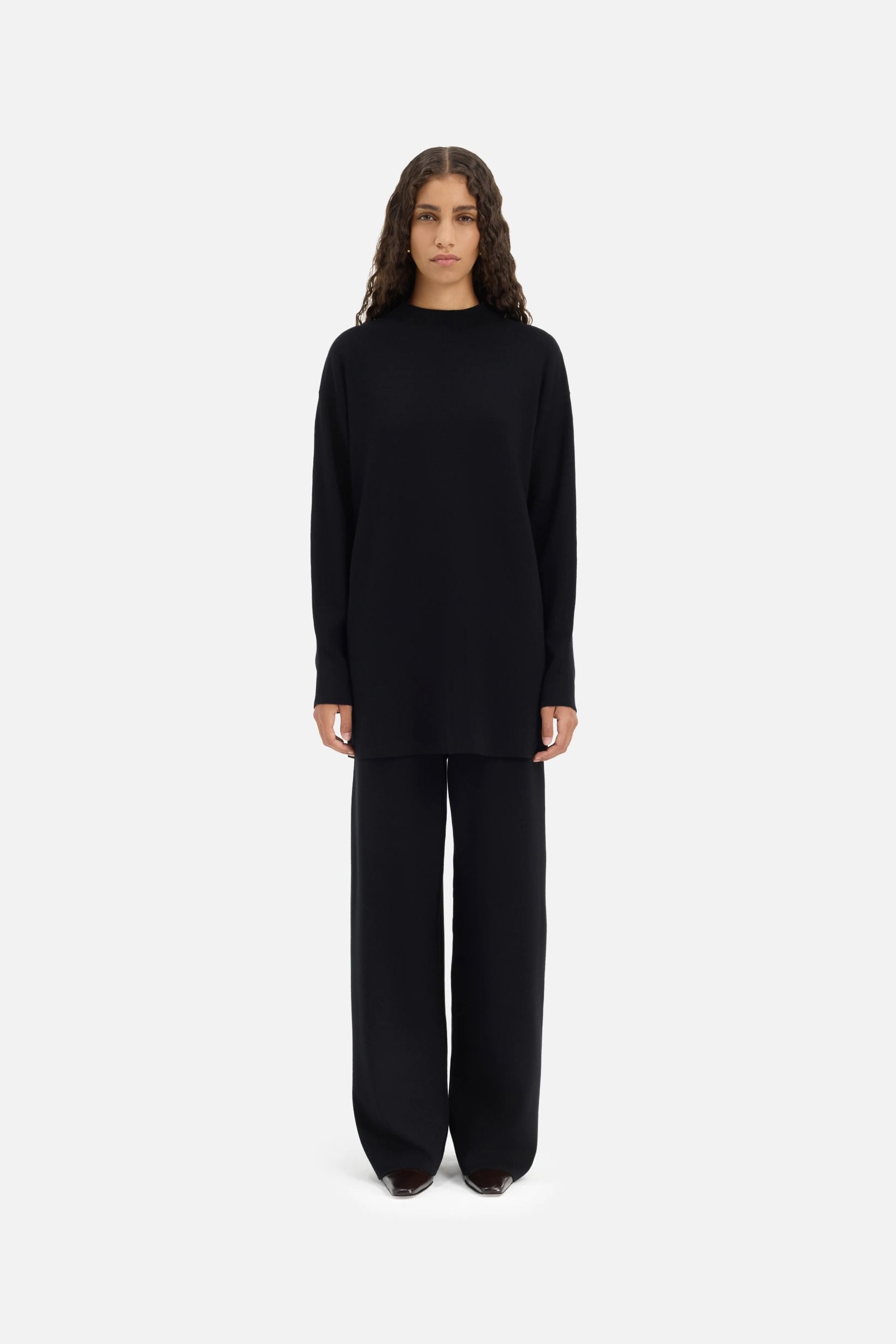 Turtle Neck Sweater | Black