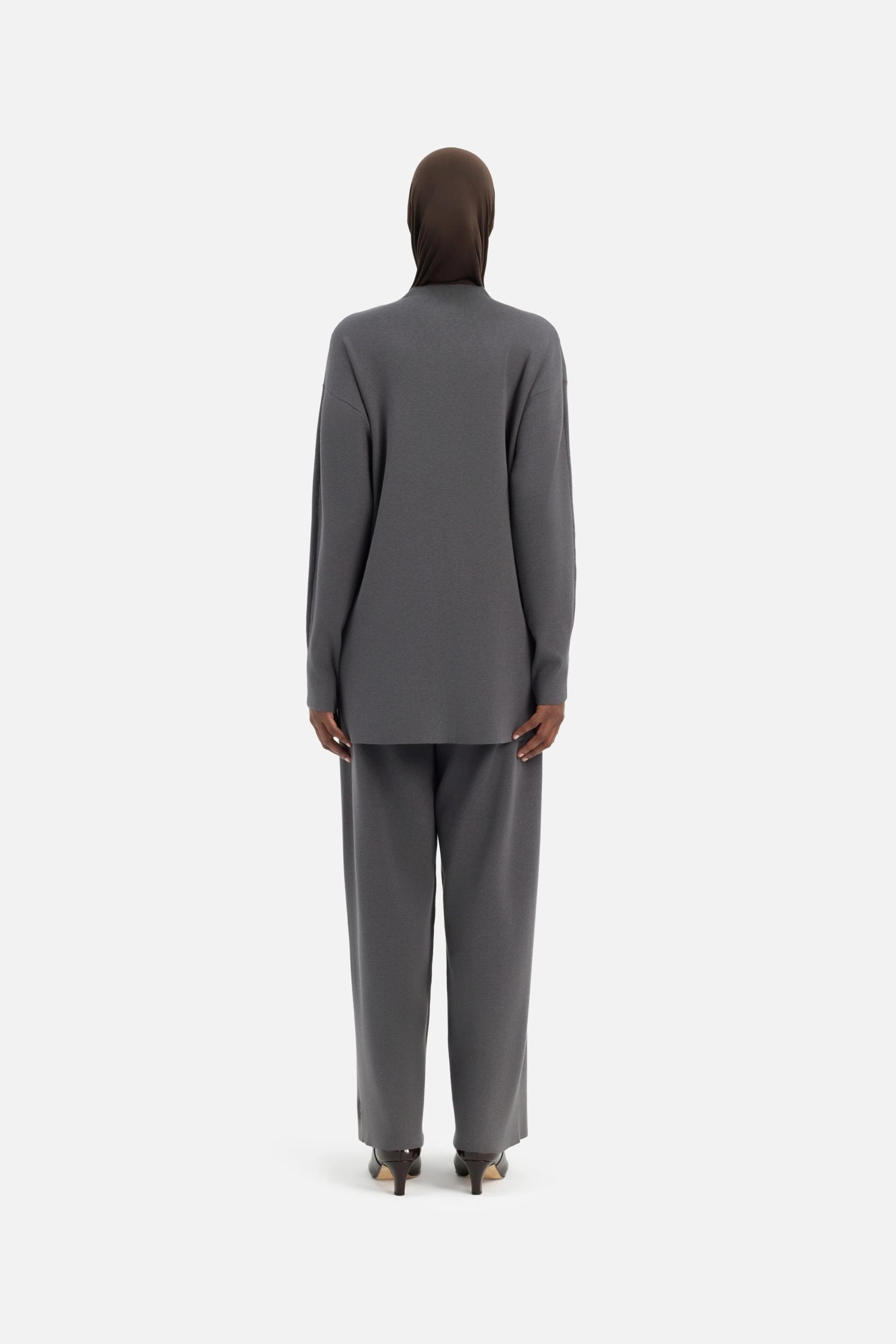 Turtle Neck Sweater | Carbon Grey
