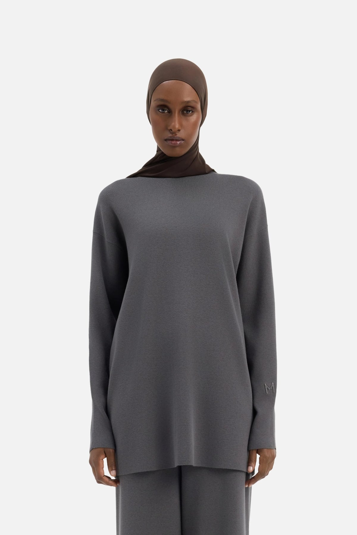Turtle Neck Sweater | Carbon Grey