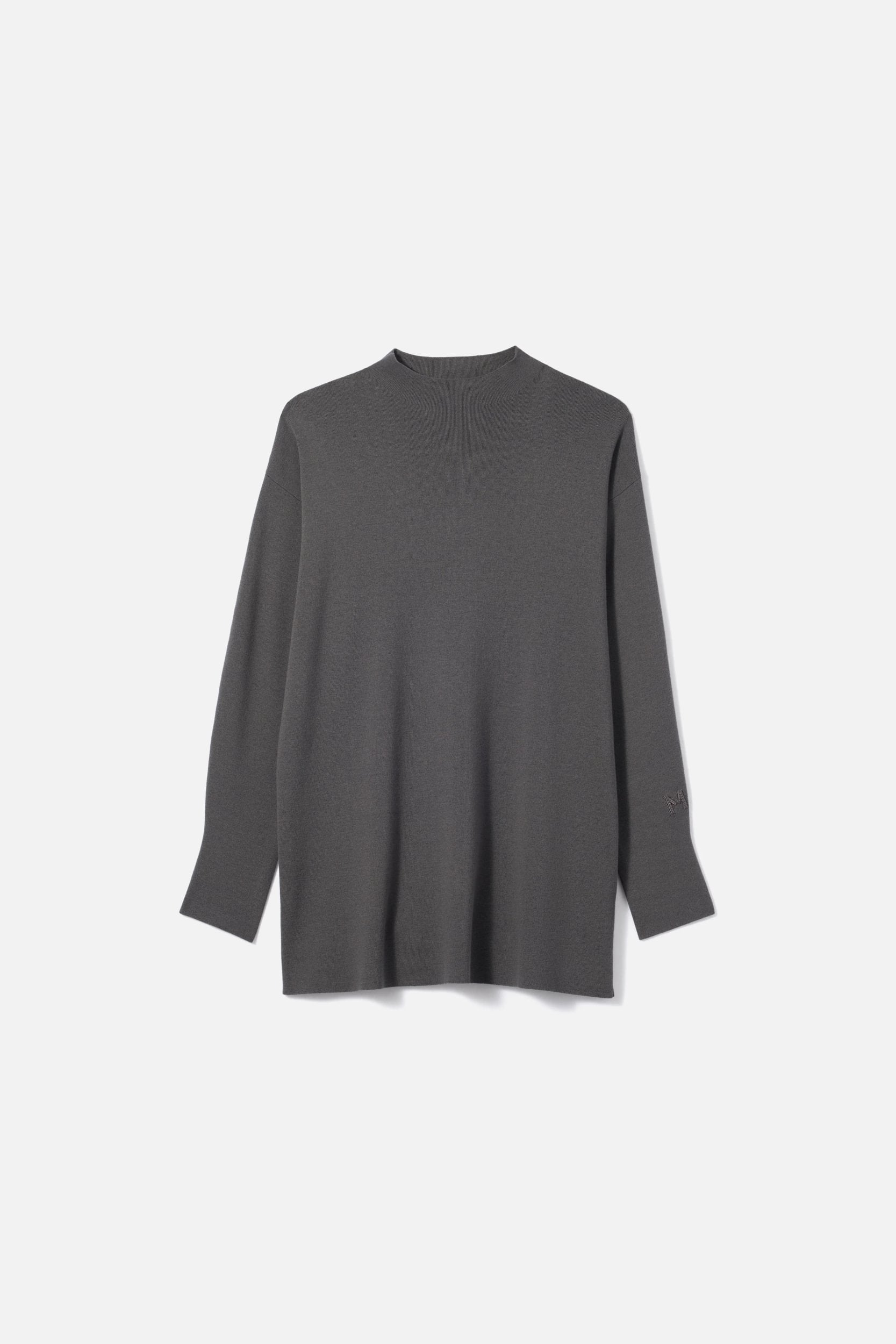Turtle Neck Sweater | Carbon Grey