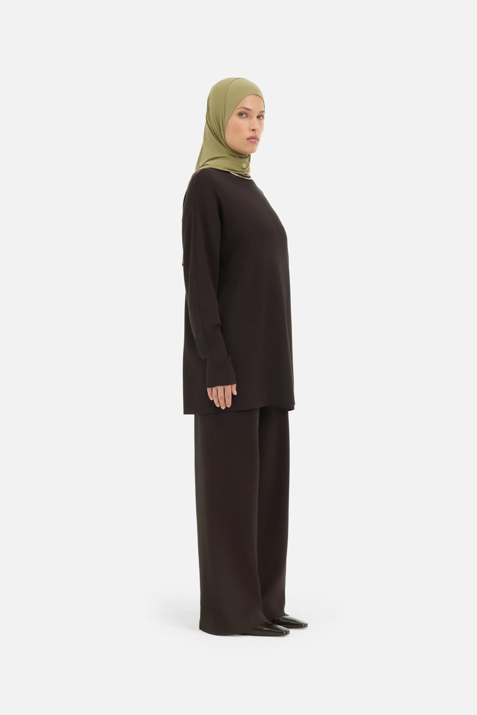 Turtle Neck Sweater | Dark Truffle