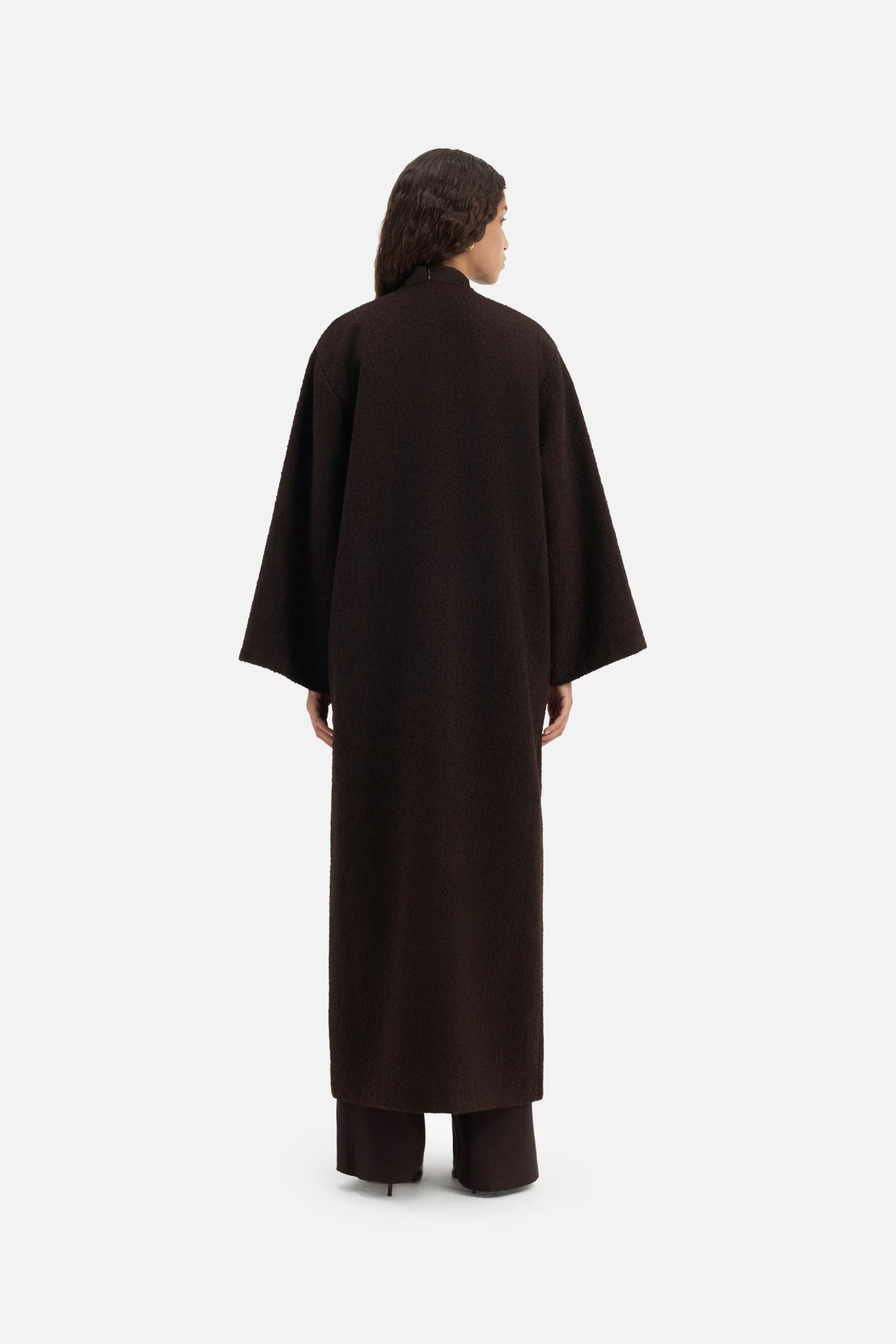 Tweed Abaya | Dark Truffle