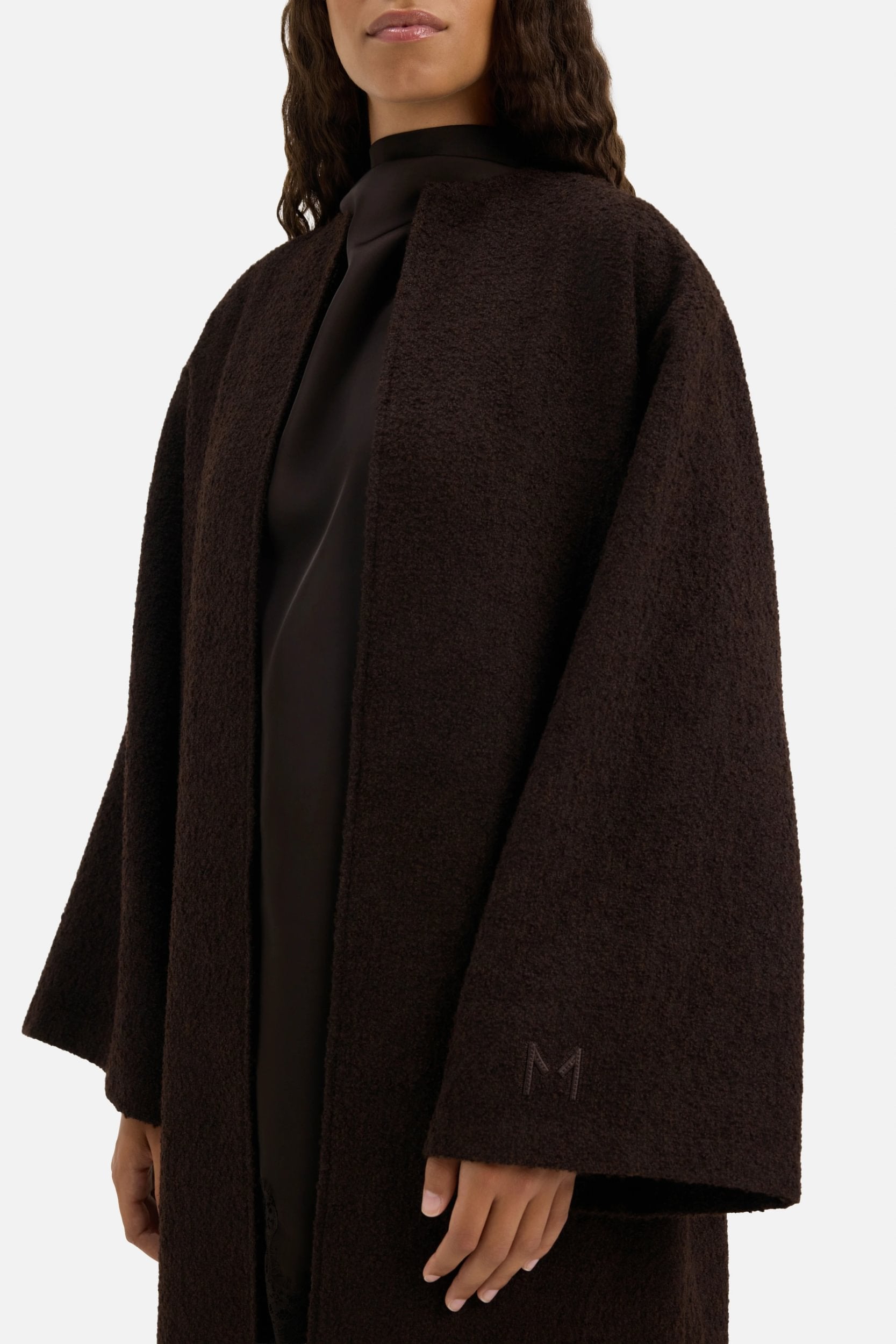 Tweed Abaya | Dark Truffle