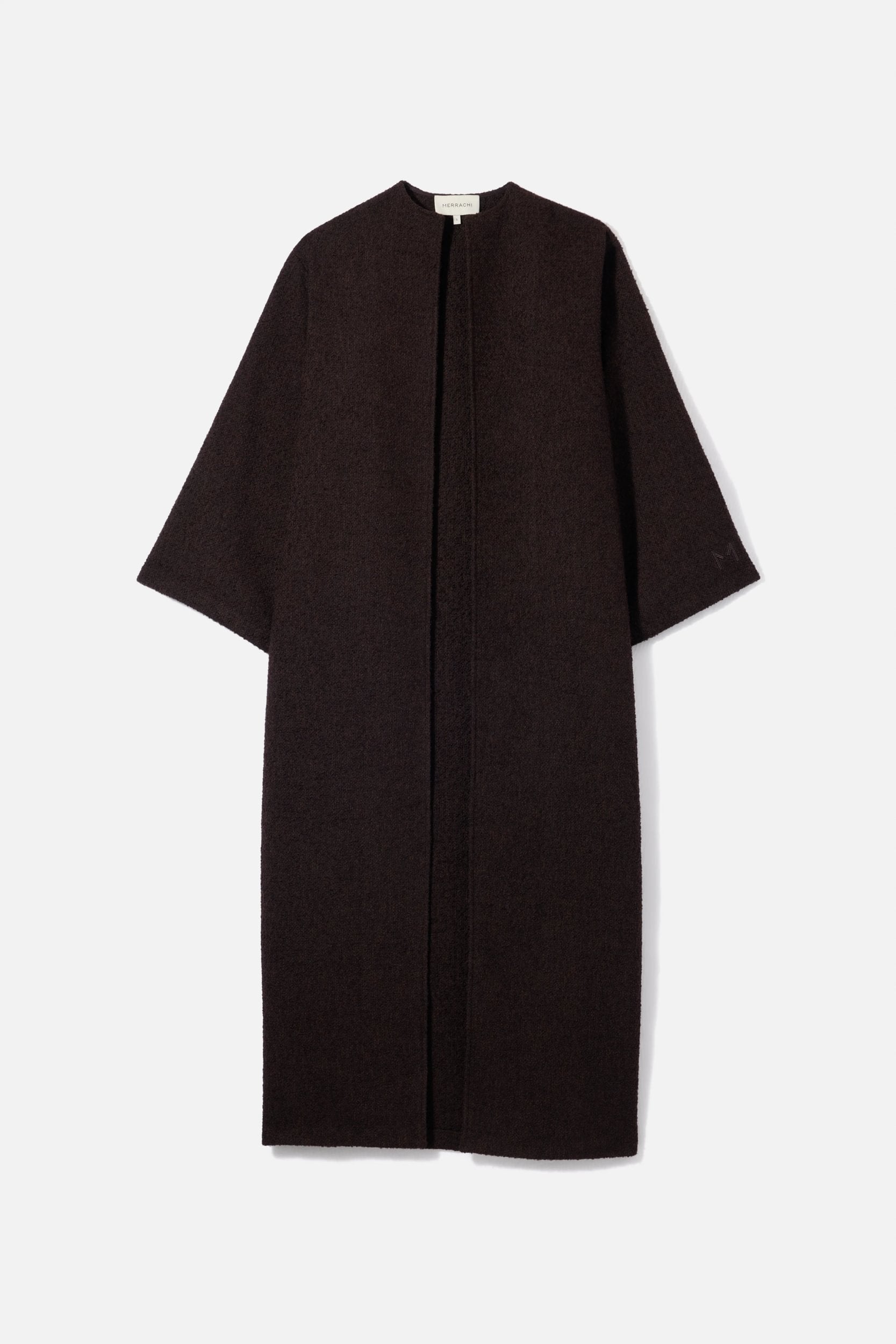 Tweed Abaya | Dark Truffle