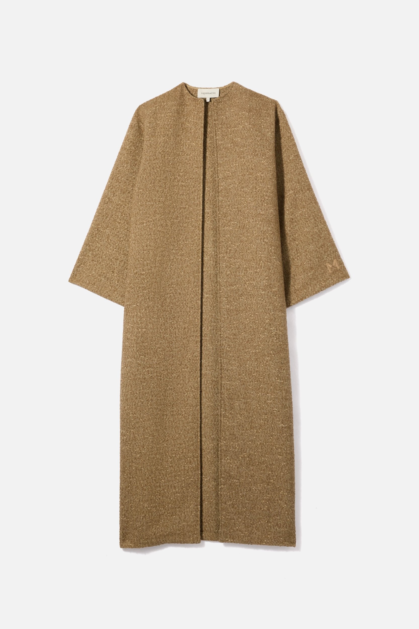 Tweed Abaya | White Pepper