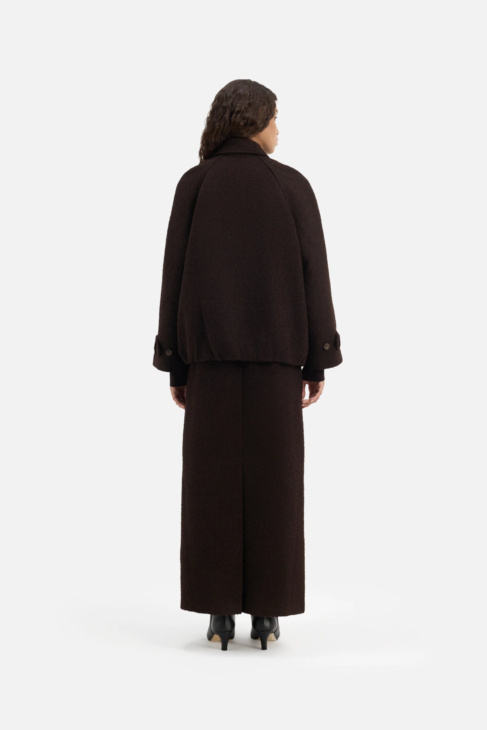 Tweed Skirt | Dark Truffle