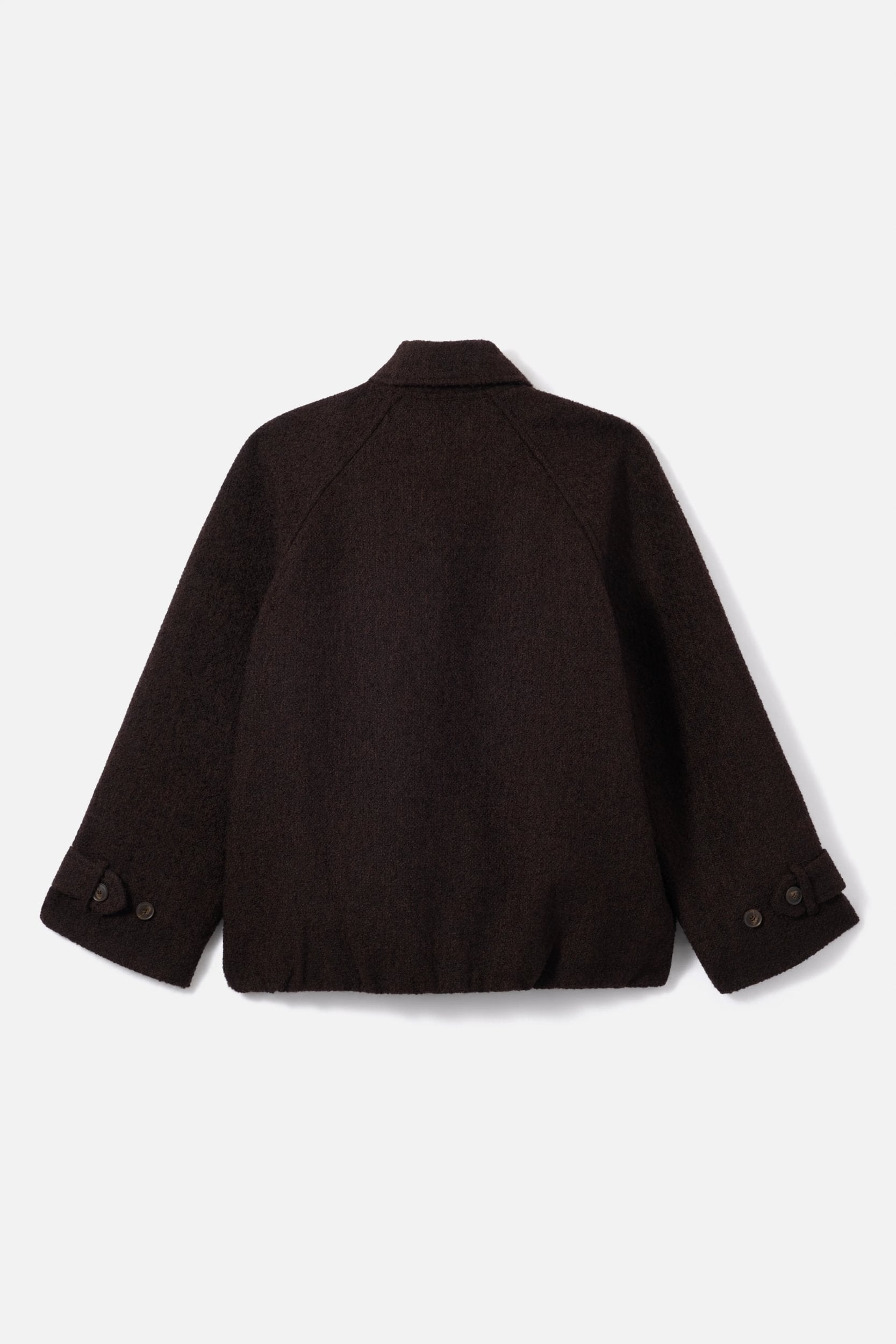 Tweed Bomber Jacket | Dark Truffle