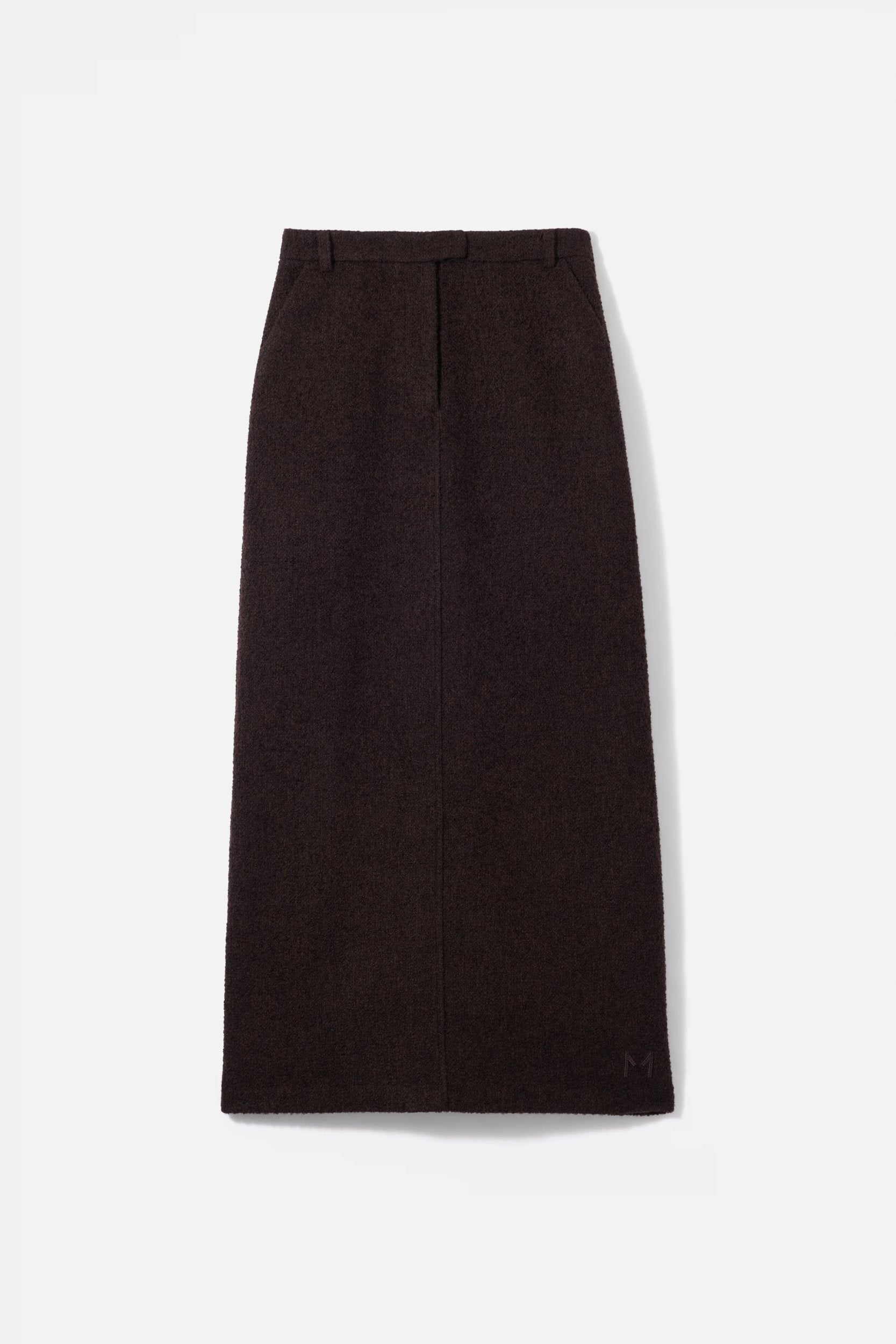 Tweed Skirt | Dark Truffle | MERRACHI