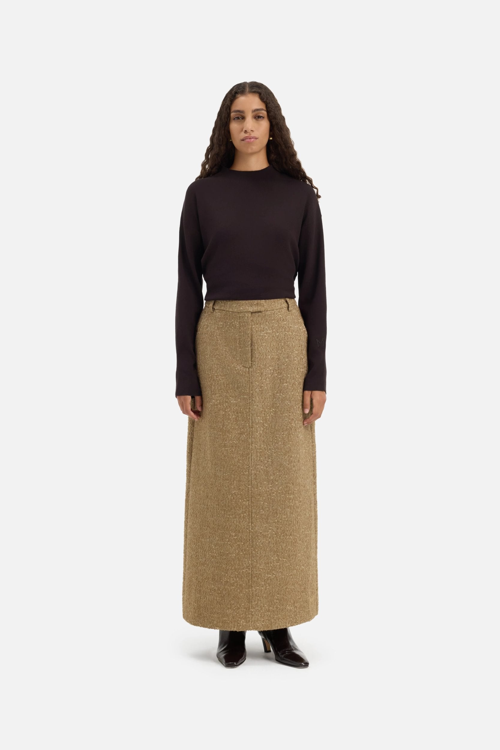 Tweed Skirt | White Pepper