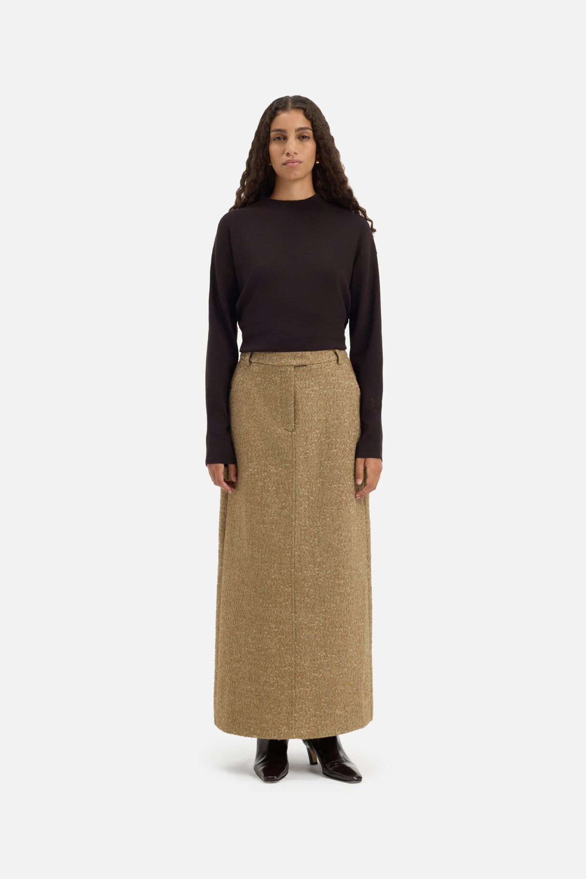 Tweed Skirt | White Pepper